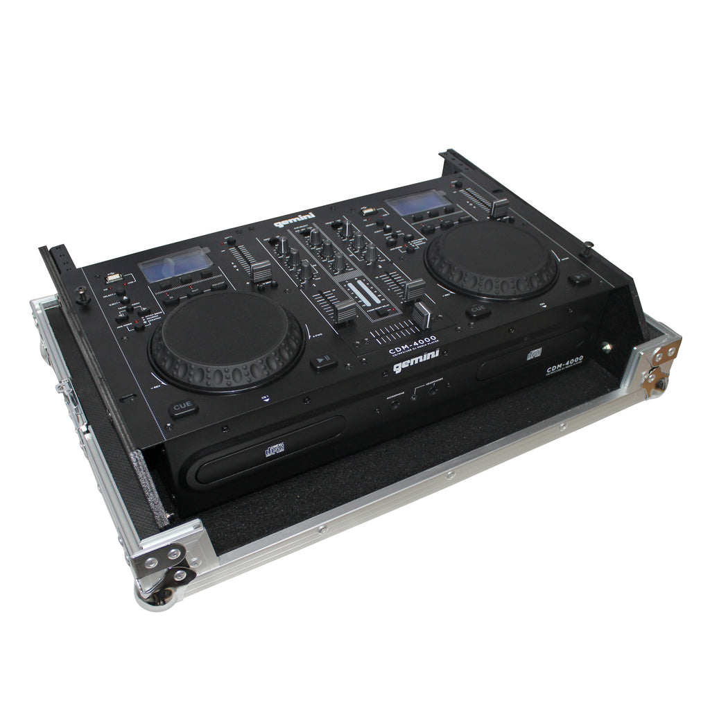 Rack Mount 19" Mixer Case 7U Top Slant Removable Front Panel fits Gemini CDM-4000