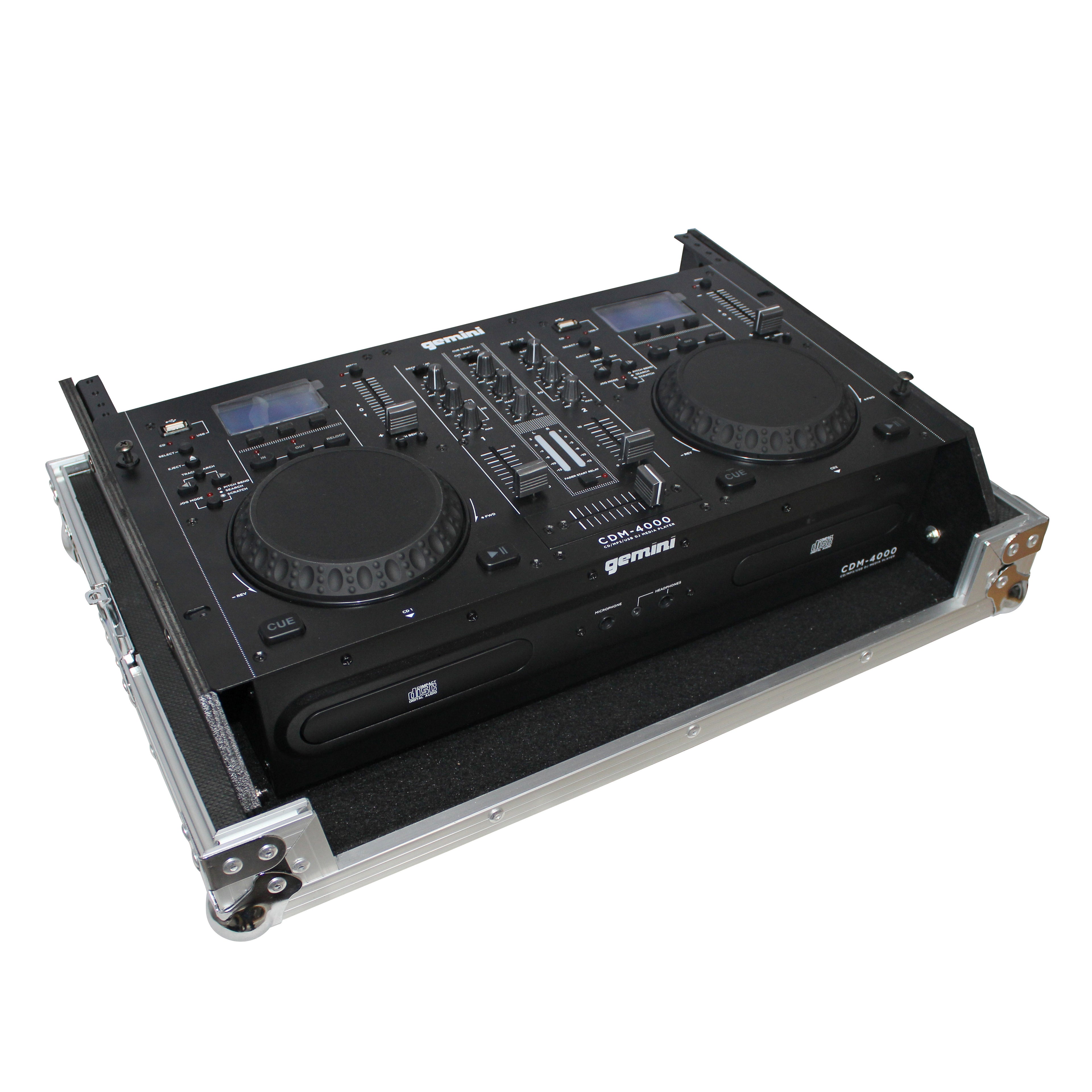 Rack Mount 19" Mixer Case 7U Top Slant Removable Front Panel fits Gemini CDM-4000