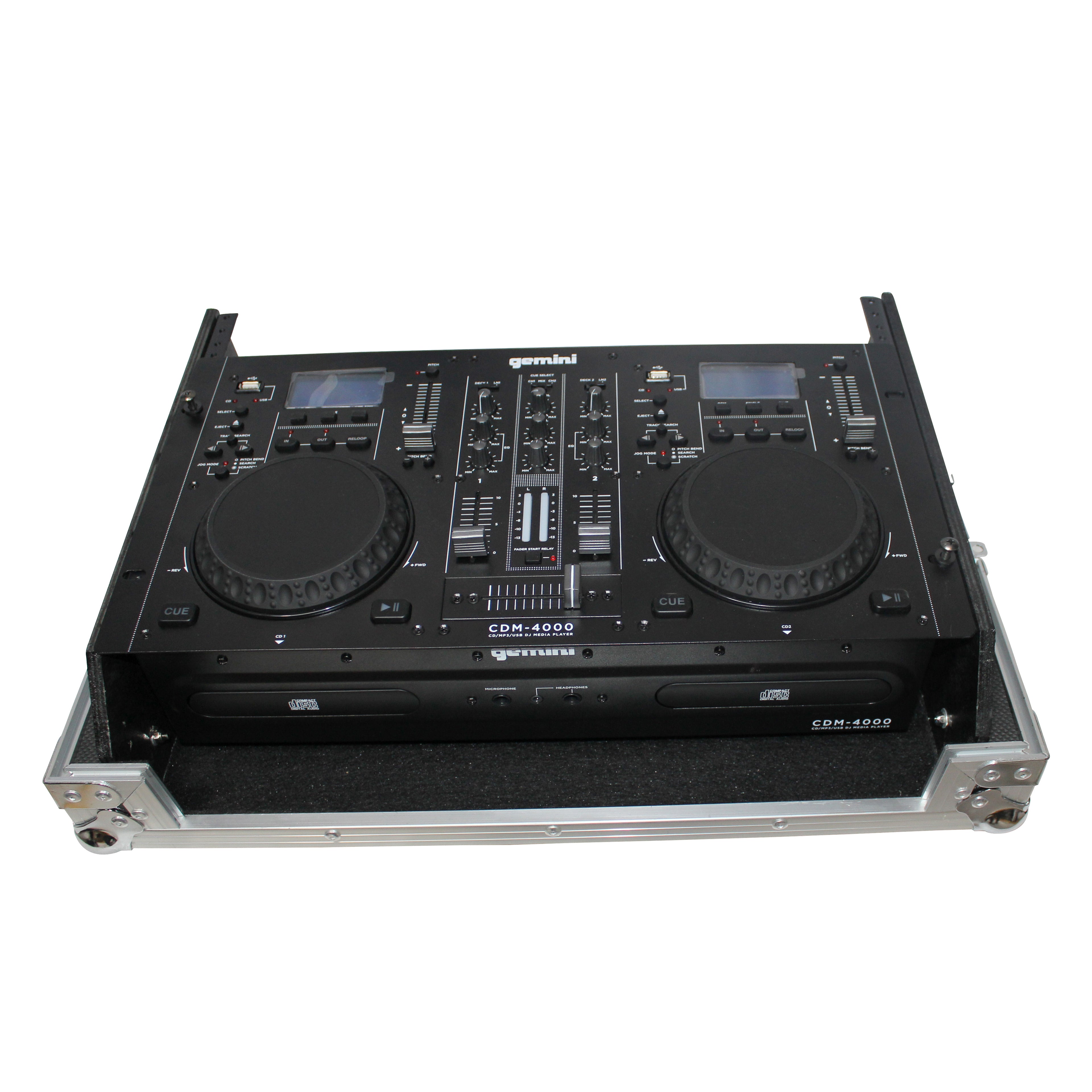 Rack Mount 19" Mixer Case 7U Top Slant Removable Front Panel fits Gemini CDM-4000
