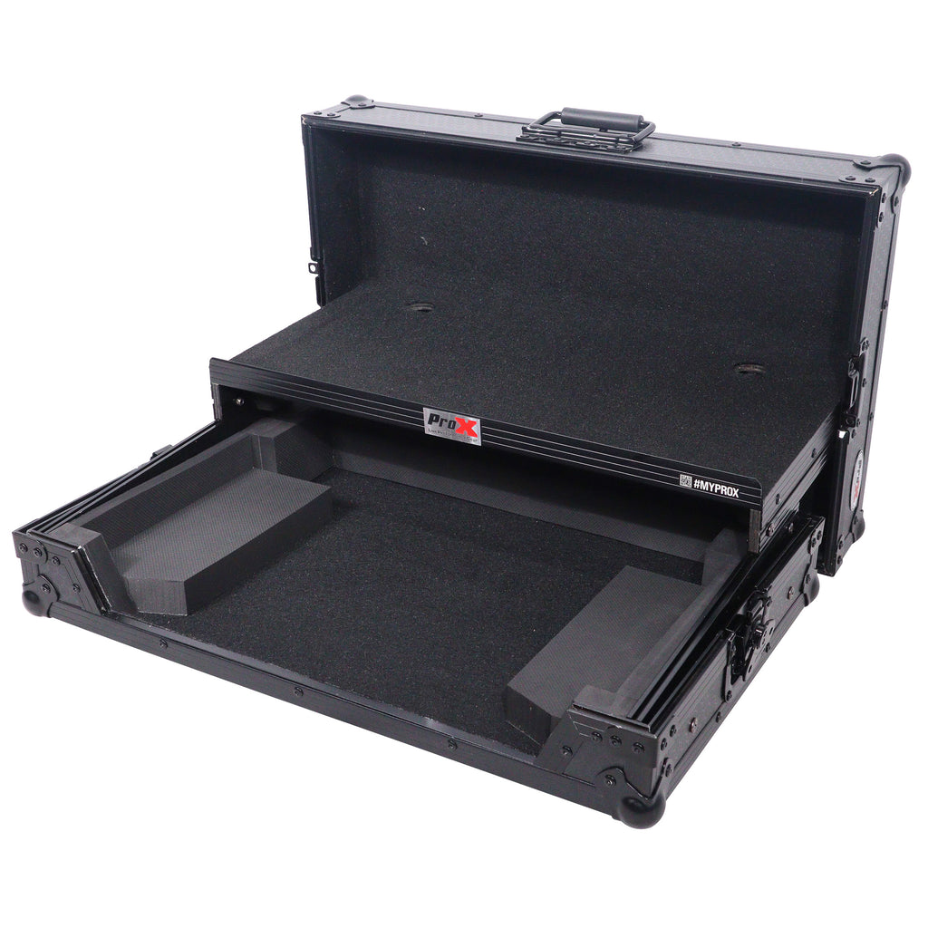 ATA Flight Case For Pioneer DDJ-REV1 DJ Controller with Laptop Shelf - Black