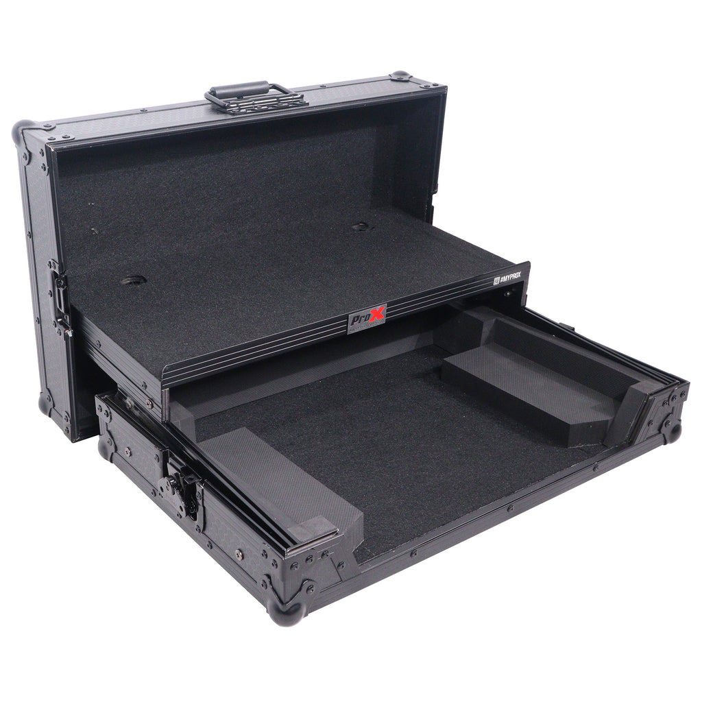 ATA Flight Case For Pioneer DDJ-REV1 DJ Controller with Laptop Shelf - Black