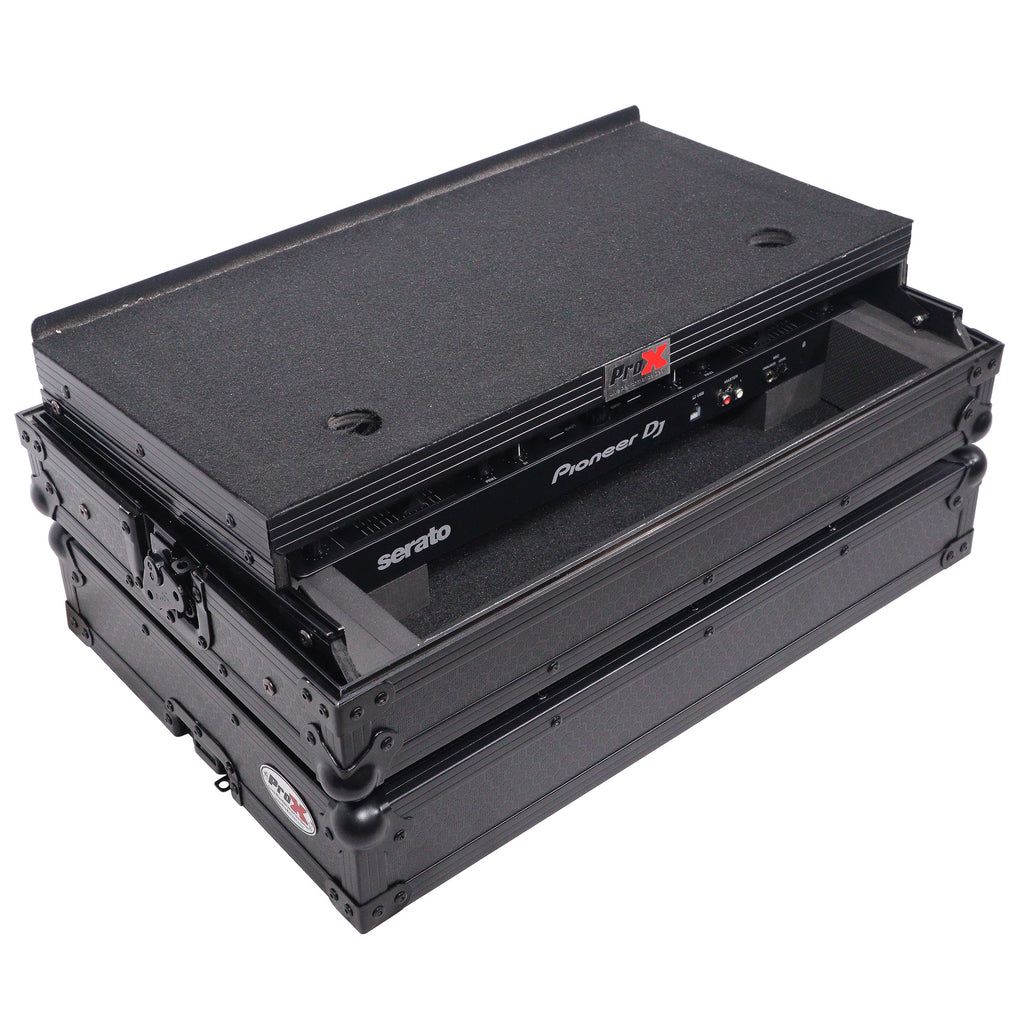 ATA Flight Case For Pioneer DDJ-REV1 DJ Controller with Laptop Shelf - Black