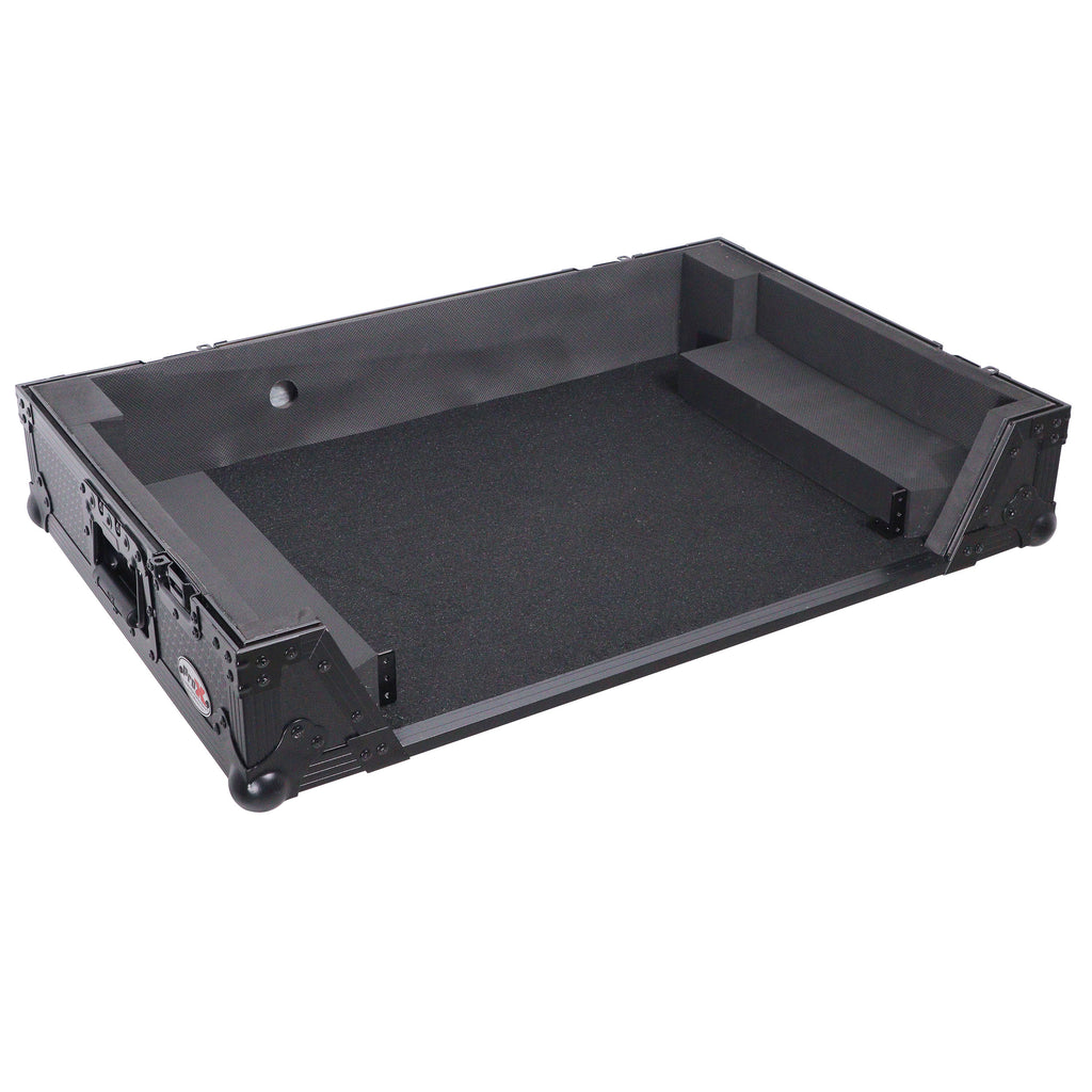 ATA Flight Case ATA Flight Case For Pioneer XDJ-RX3 DDJ-REV5 DJ Controller with 1U Rack Space and Wheels - Black