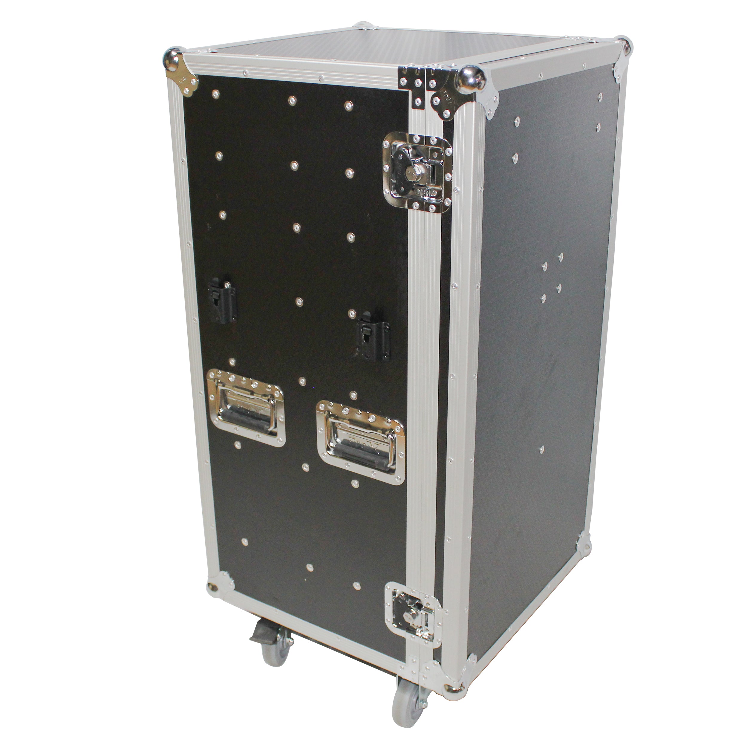 7 Utility Drawer ATA Flight Style Case with Fold out Left Right Side Mounting Removable Table and 4 inch Casters