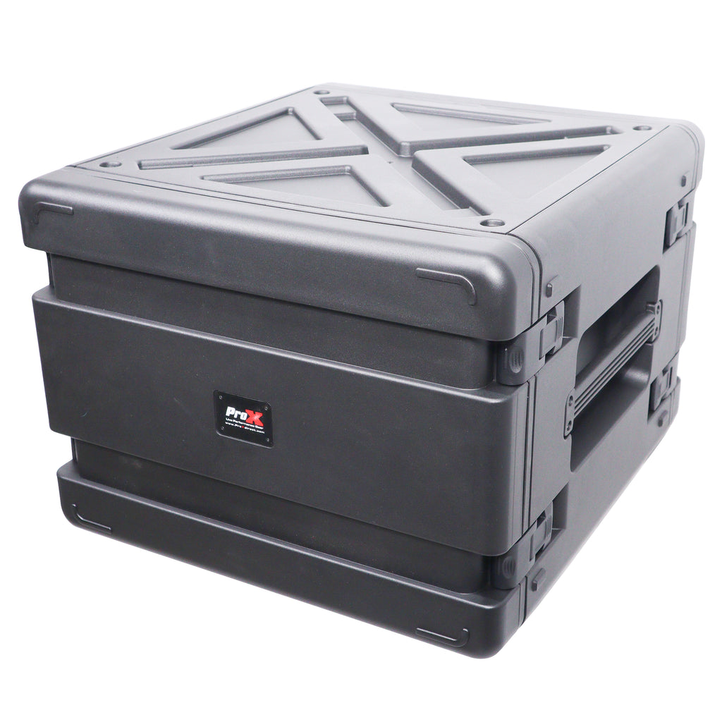 UltronX Watertight 8U Rack Space Molded Plastic Case - 18" Depth Front Rail to Rail