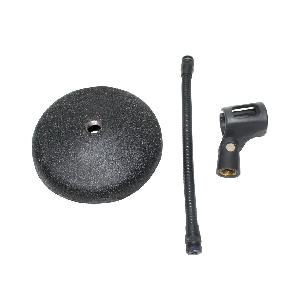 10PCS Gooseneck Desktop Microphone Stand With 6" Round Base
