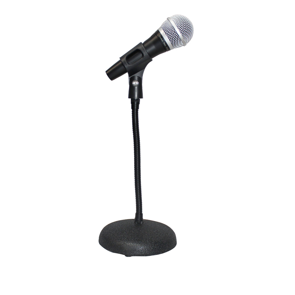 Gooseneck Desktop Microphone Stand With 6" Round Base