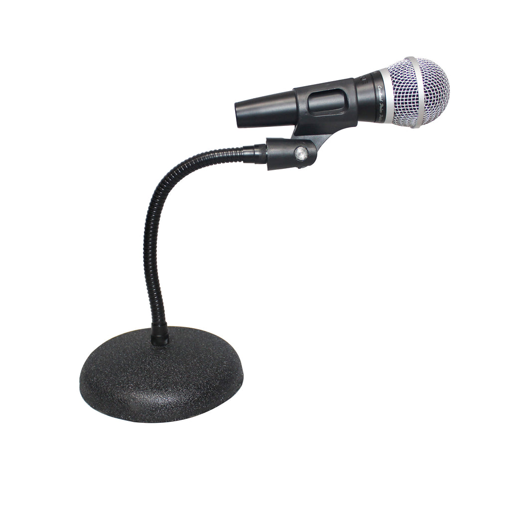 Gooseneck Desktop Microphone Stand With 6" Round Base