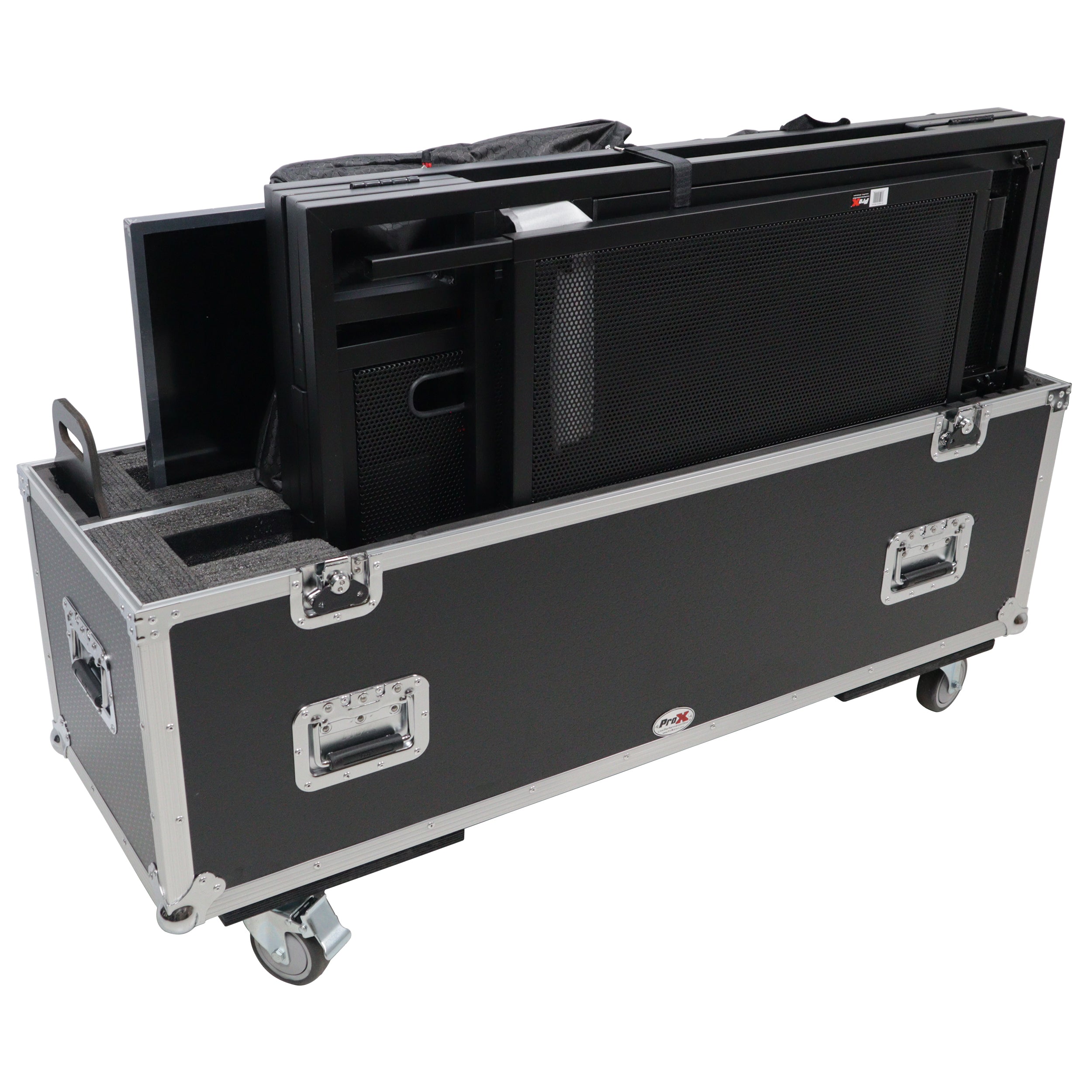 ATA Case for up to 50" LED LCD TV and Mesa Media DJ Facade Workstation