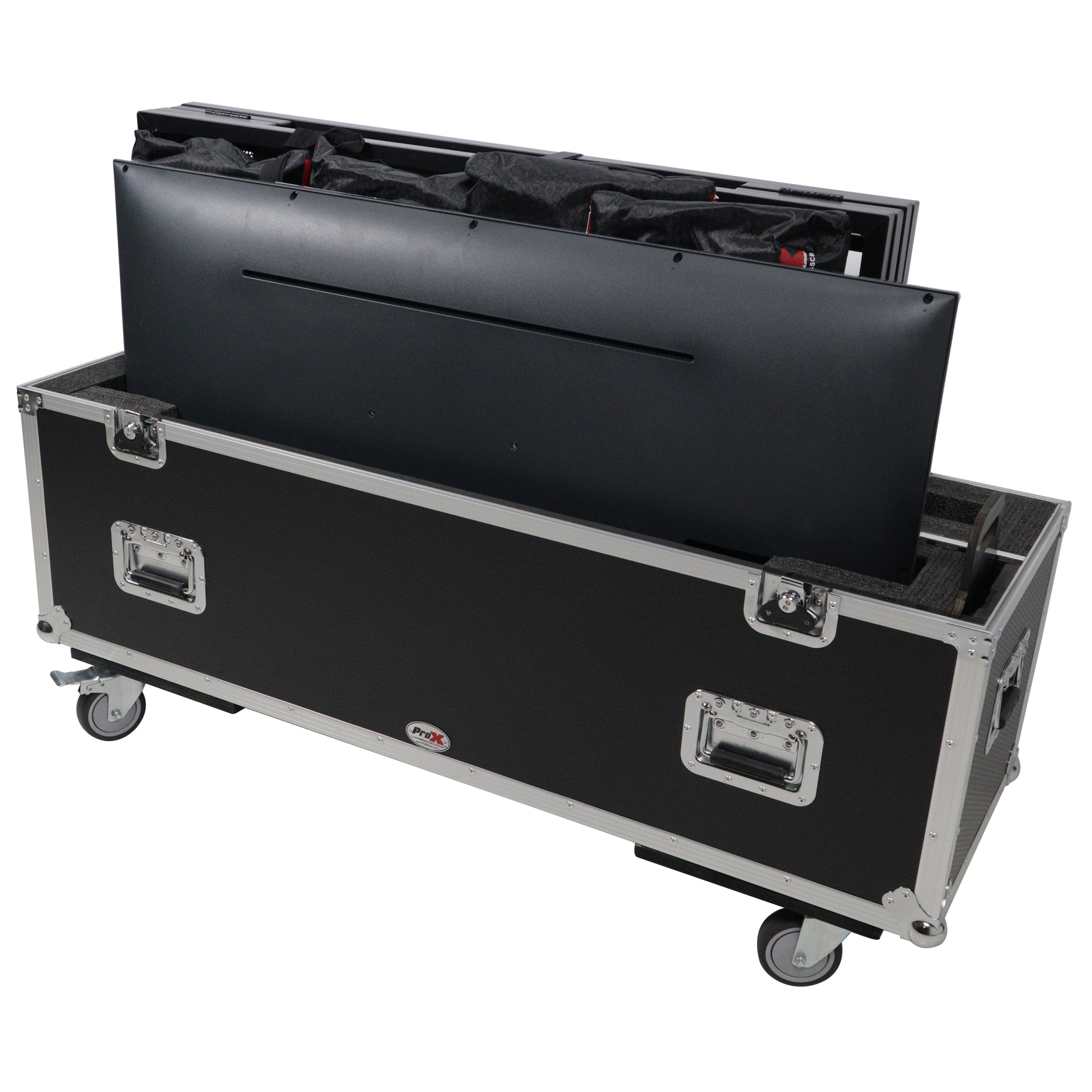 ATA Case for up to 50" LED LCD TV and Mesa Media DJ Facade Workstation