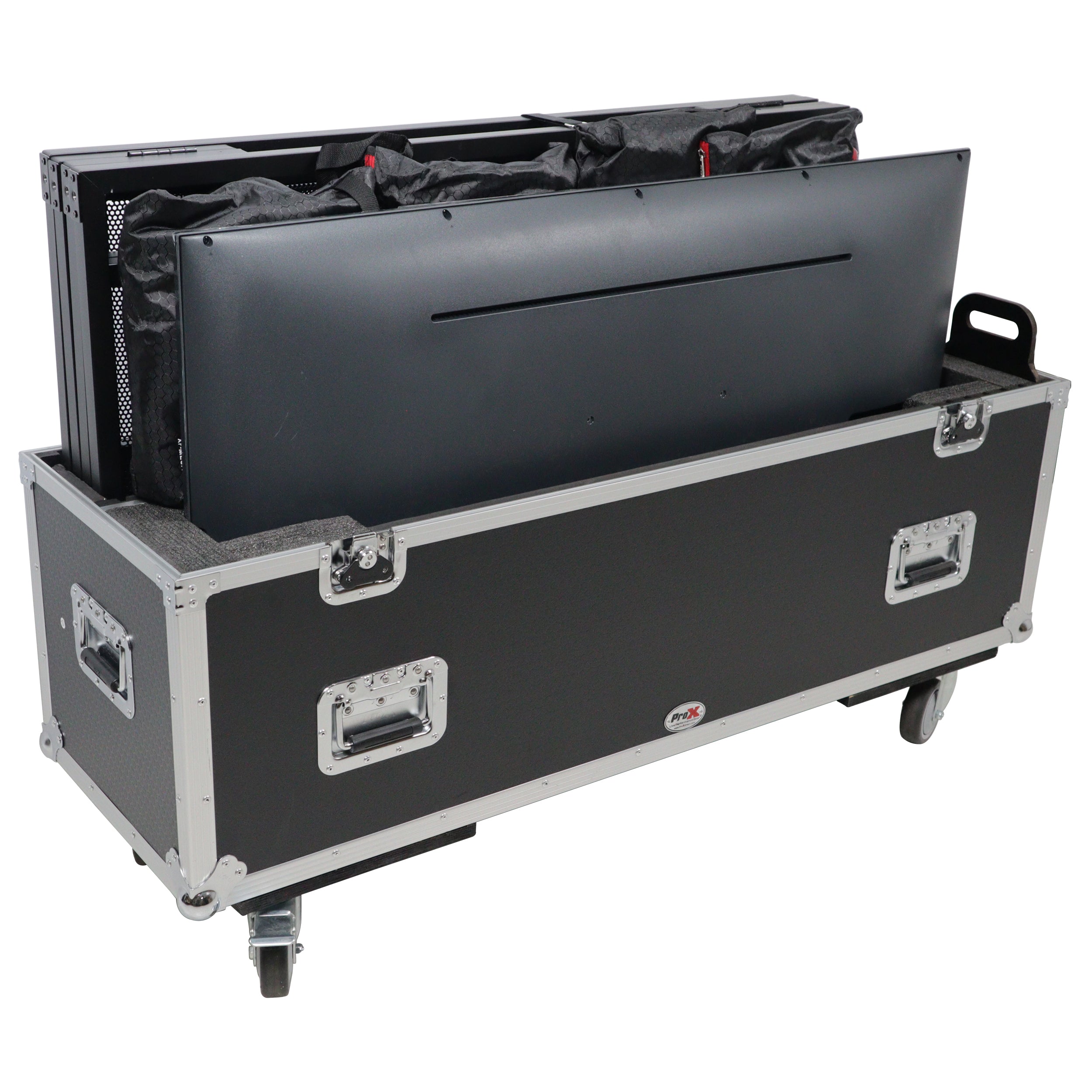 ATA Case for up to 50" LED LCD TV and Mesa Media DJ Facade Workstation