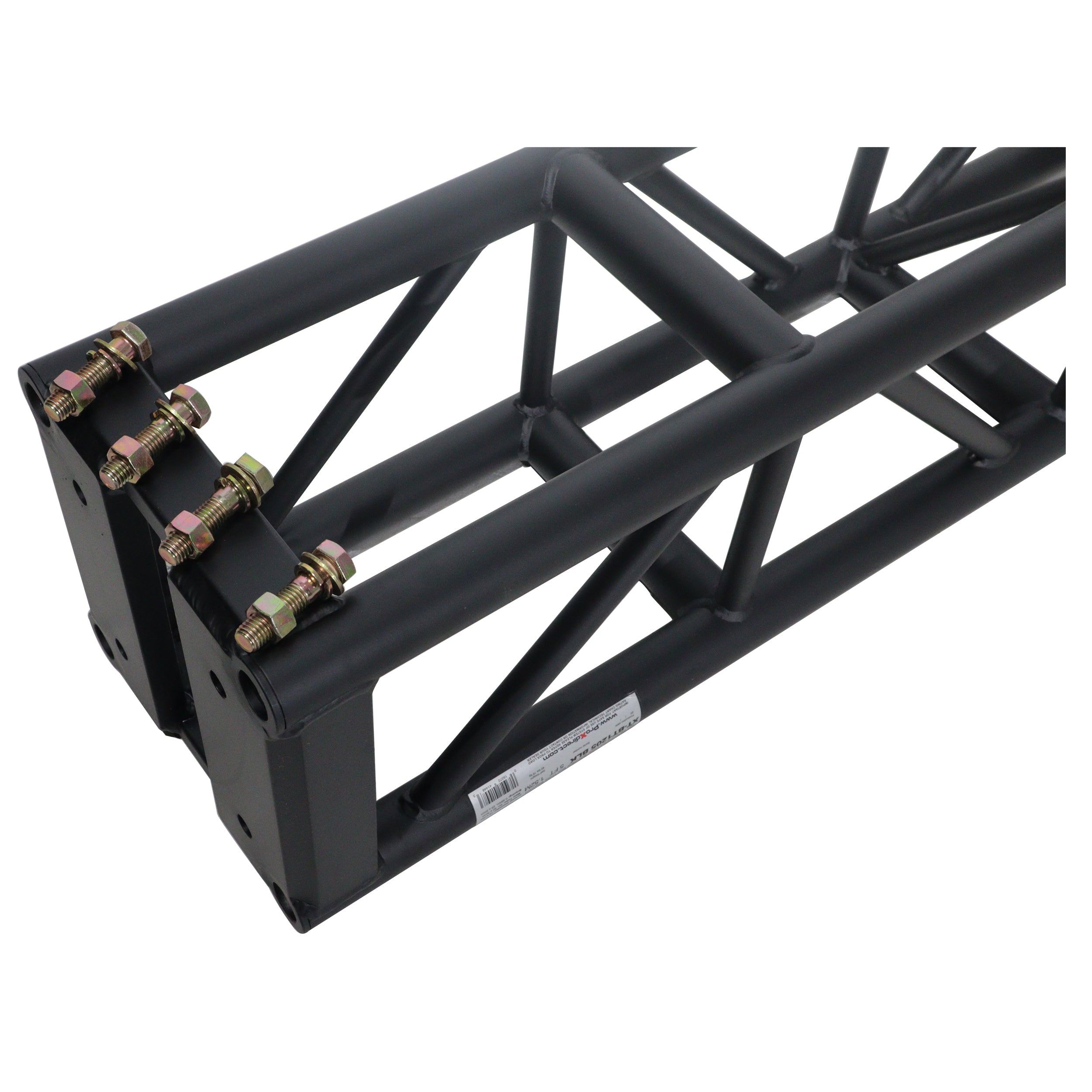 6Ft. BoltX Black Bolted 12 Inch Professional Box Truss Segment | 3mm Wall – Black Finish
