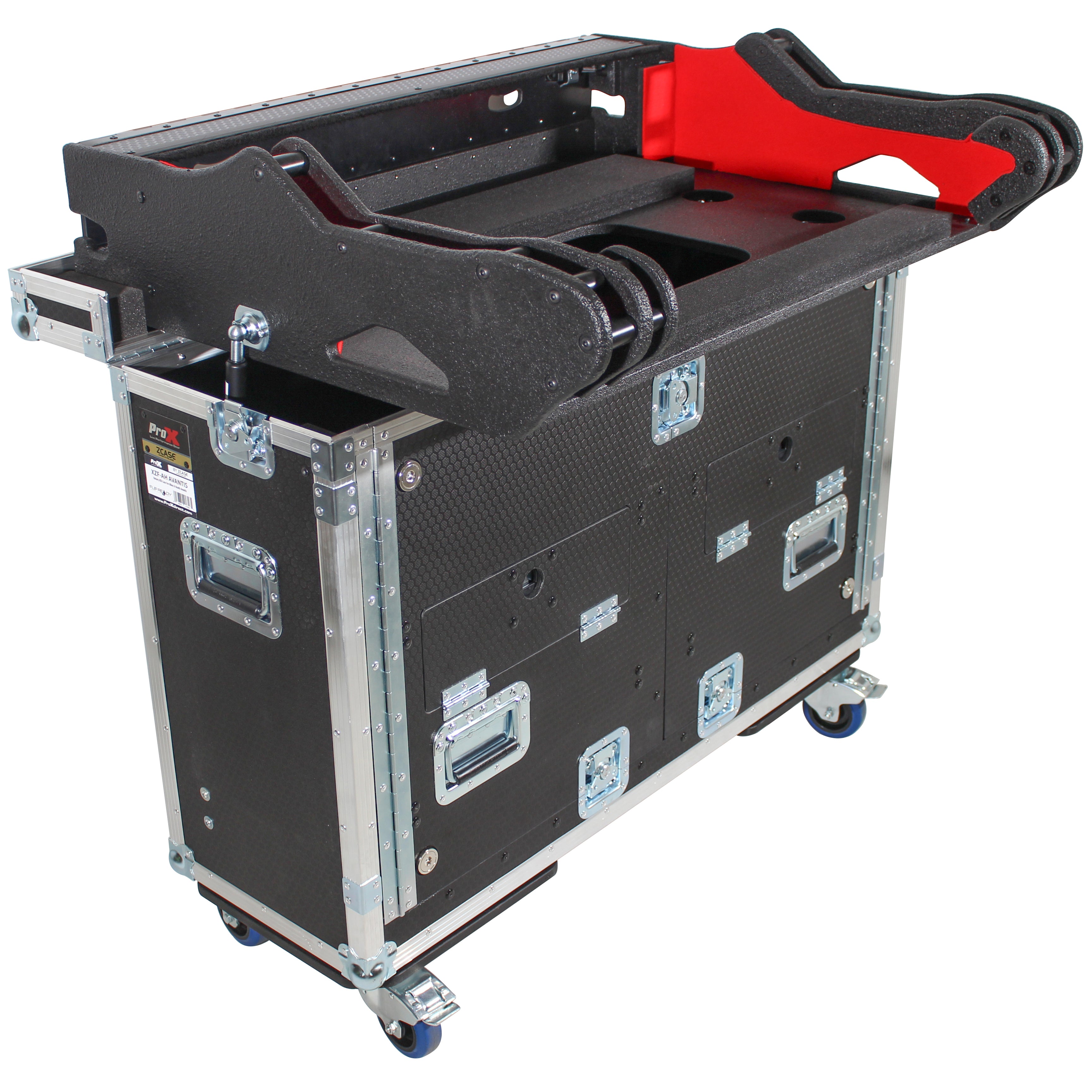 ChamSys MagicQ MQ250 Flip-Ready Hydraulic Console Easy Retracting Lifting Flight Case with wheels