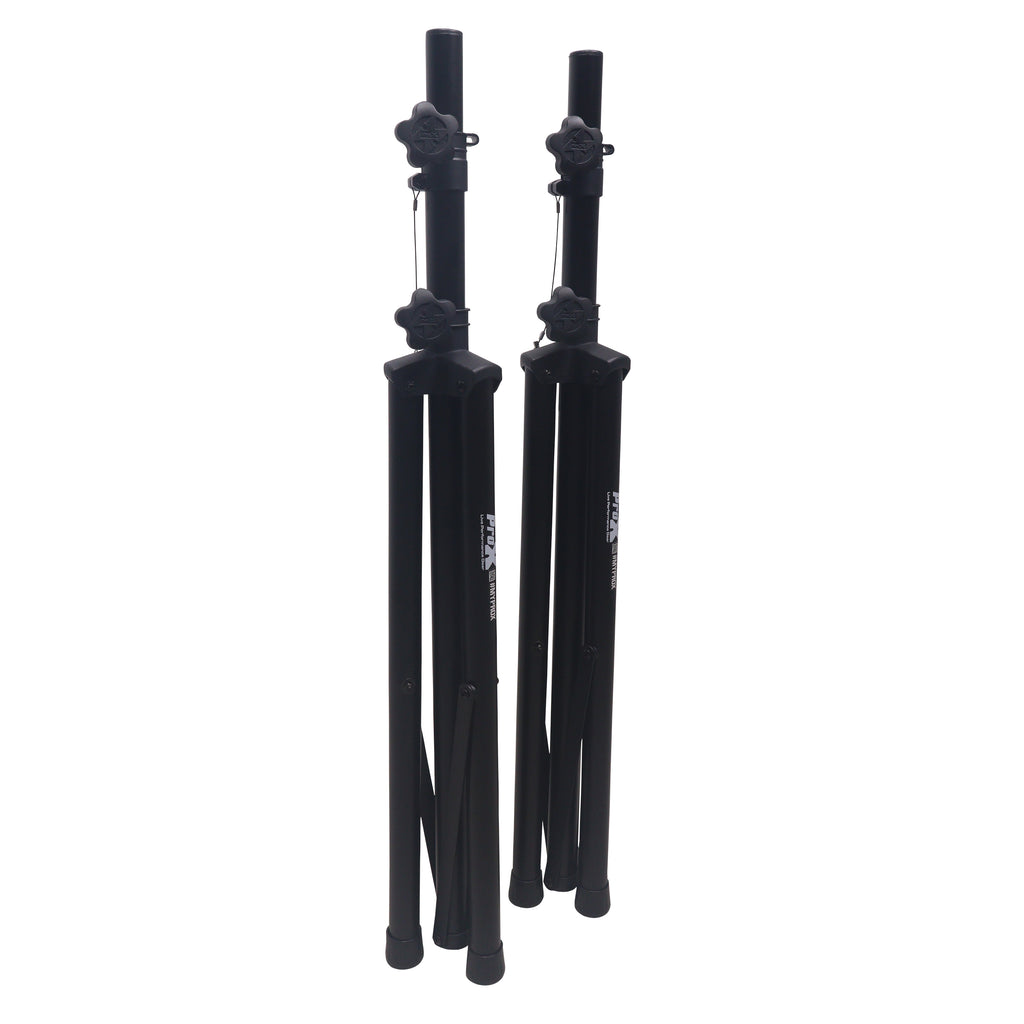 2PCS Set of 2 Heavy Duty Speaker Tripod Stands 6 ft. (44"-72") W/Bag