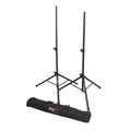 Set of 2 Heavy Duty Speaker Tripod Stands 6 ft. (44"-72") W/Bag