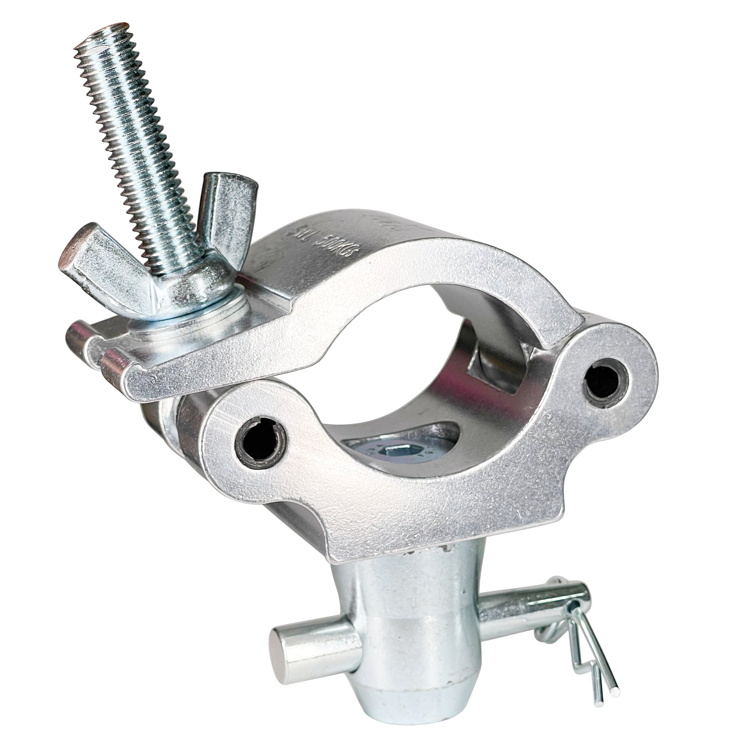 Aluminum Pro M10 Clamp with Half-Conical Connector for 2" Truss Tube Capacity 1102 lbs.