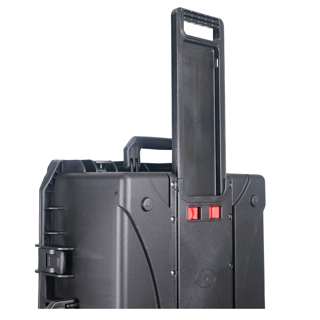 UltronX MEDIUM Water Resistant ABS Molded Portable Storage Case for Audio Camera Tactical includes cut pluck foam - 14x19x7.5