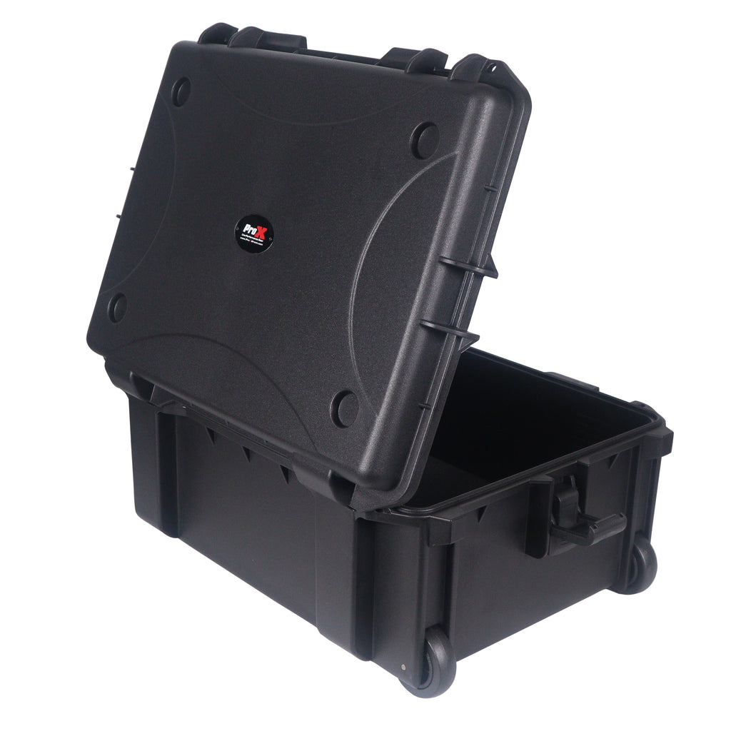 UltronX MEDIUM Water Resistant ABS Molded Portable Storage Case for Audio Camera Tactical includes cut pluck foam - 14x19x7.5
