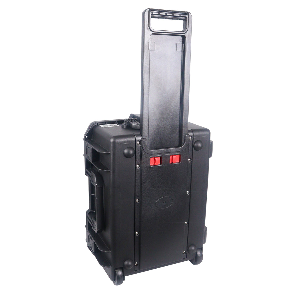 UltronX MEDIUM Water Resistant ABS Molded Portable Storage Case for Audio Camera Tactical includes cut pluck foam - 14x19x7.5