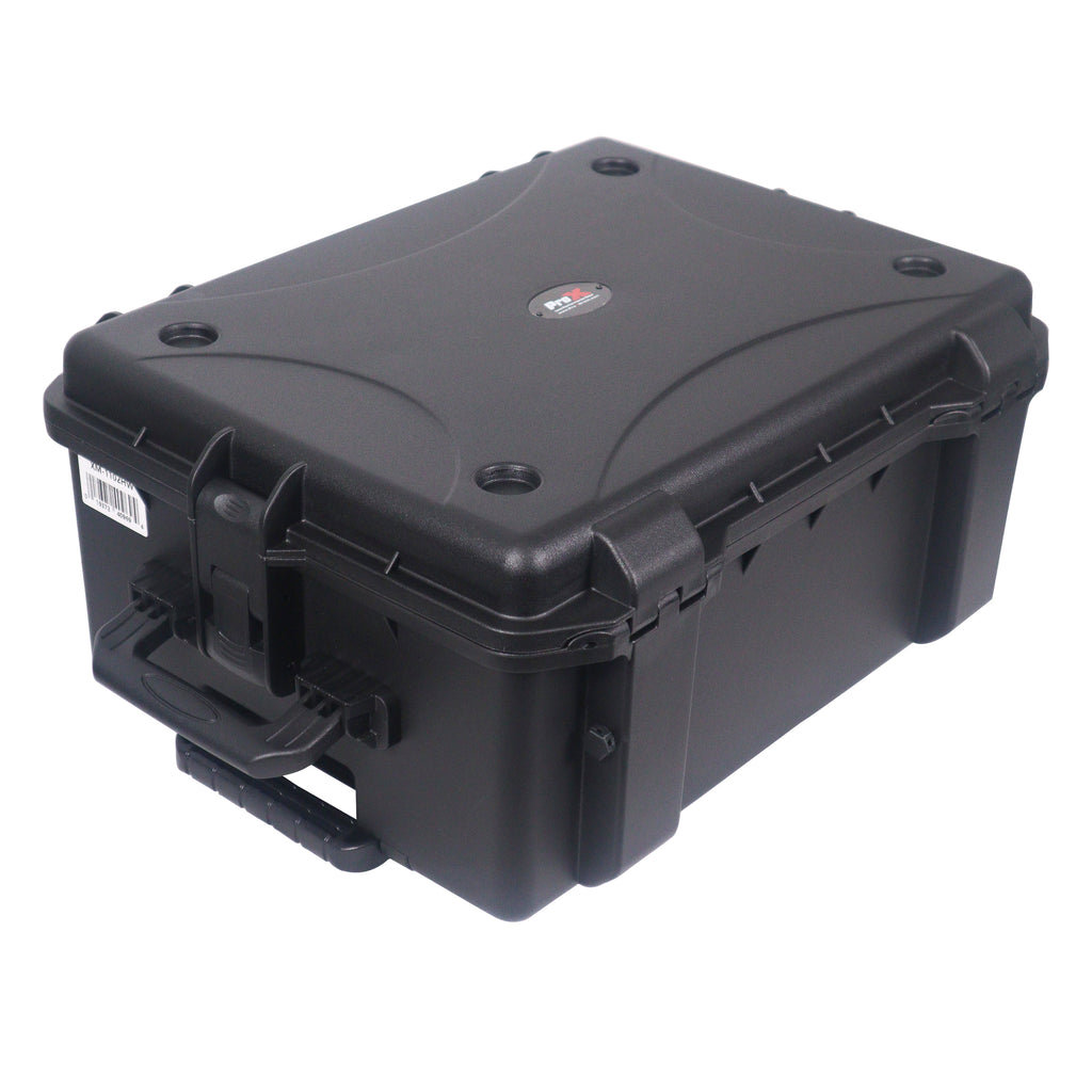 UltronX MEDIUM Water Resistant ABS Molded Portable Storage Case for Audio Camera Tactical includes cut pluck foam - 14x19x7.5