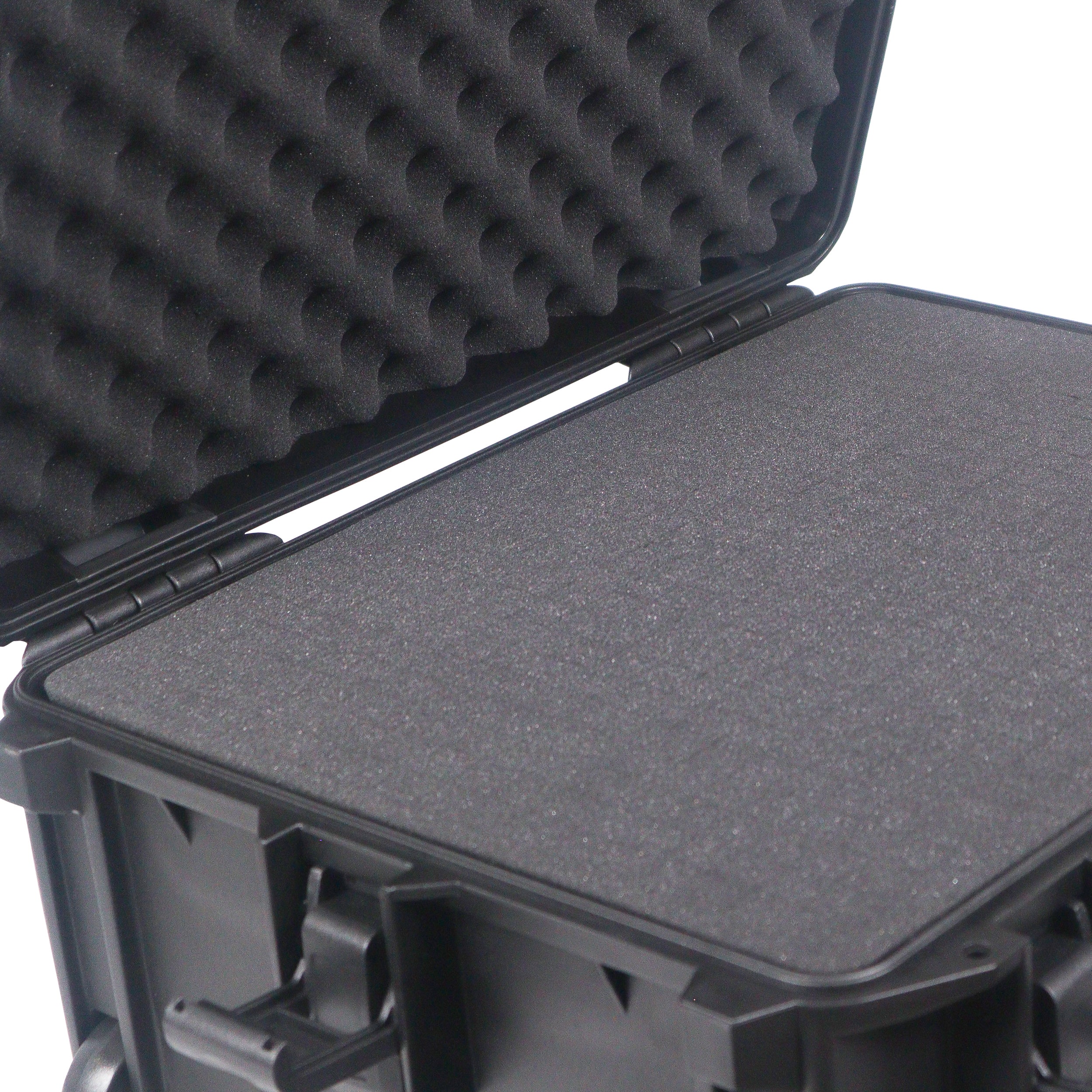 UltronX MEDIUM Water Resistant ABS Molded Portable Storage Case for Audio Camera Tactical includes cut pluck foam - 14x19x7.5