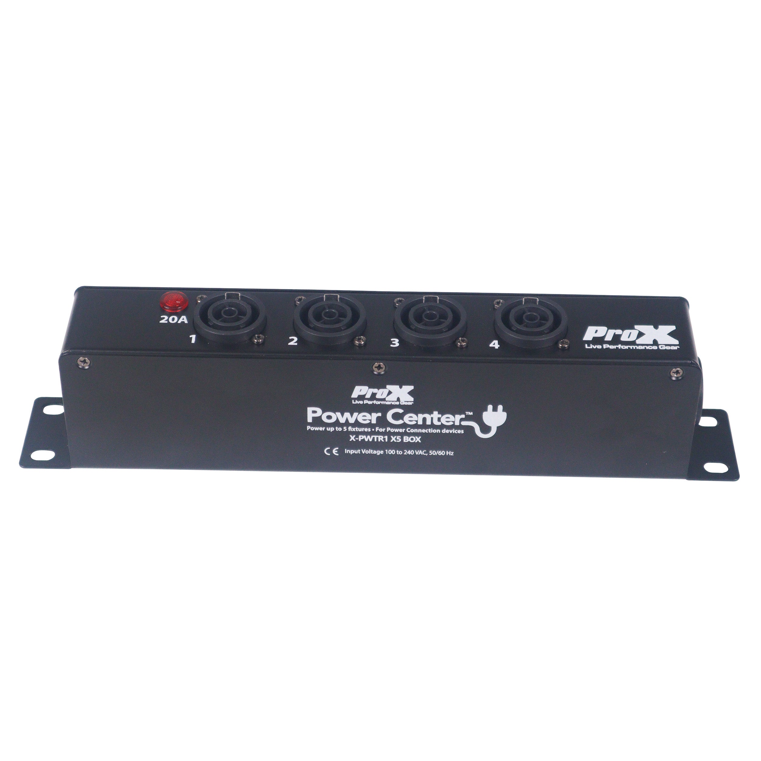 PowerCenter 4-way Power Splitter Box for True Power Connection Powers 5 Devices with Power Cord