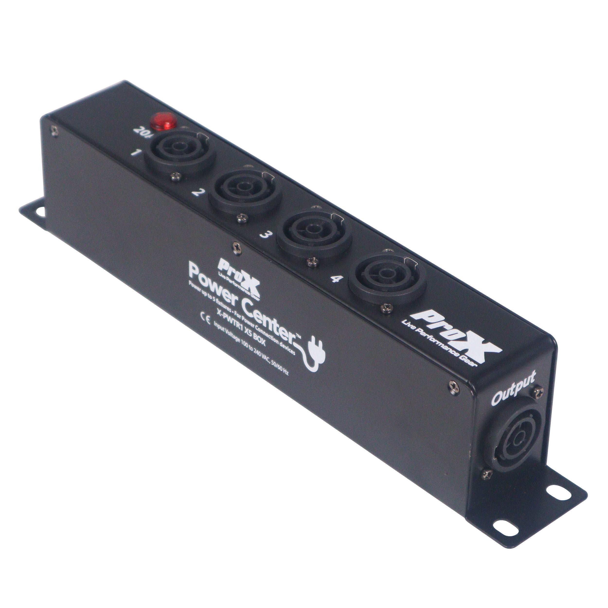 PowerCenter 4-way Power Splitter Box for True Power Connection Powers 5 Devices with Power Cord