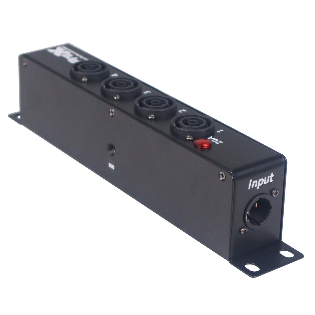 PowerCenter 4-way Power Splitter Box for True Power Connection Powers 5 Devices with Power Cord