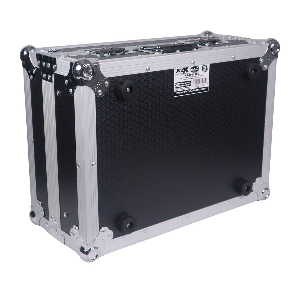 8U Top Mount Slanted Flight Case for 19 inch Mixers
