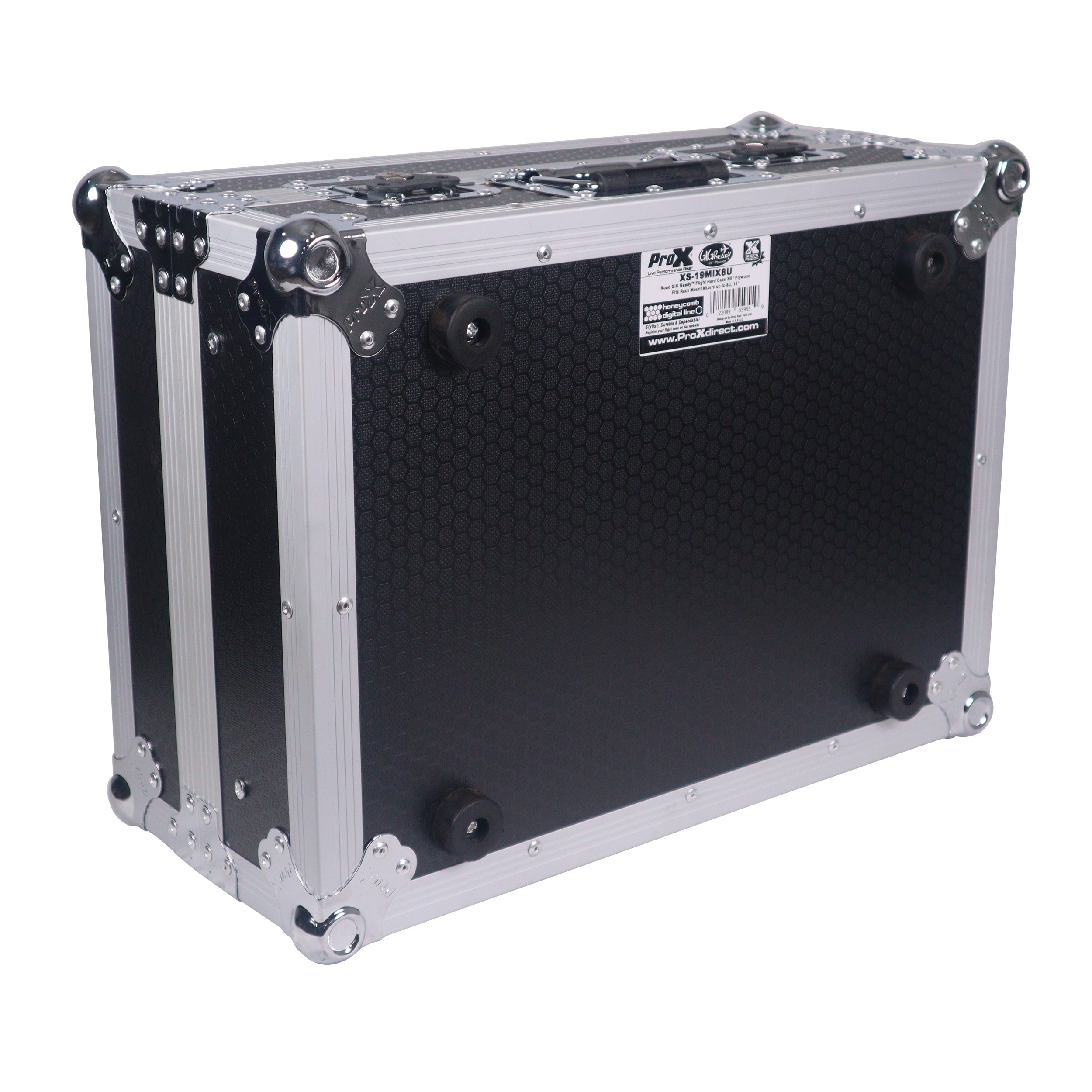8U Top Mount Slanted Flight Case for 19 inch Mixers