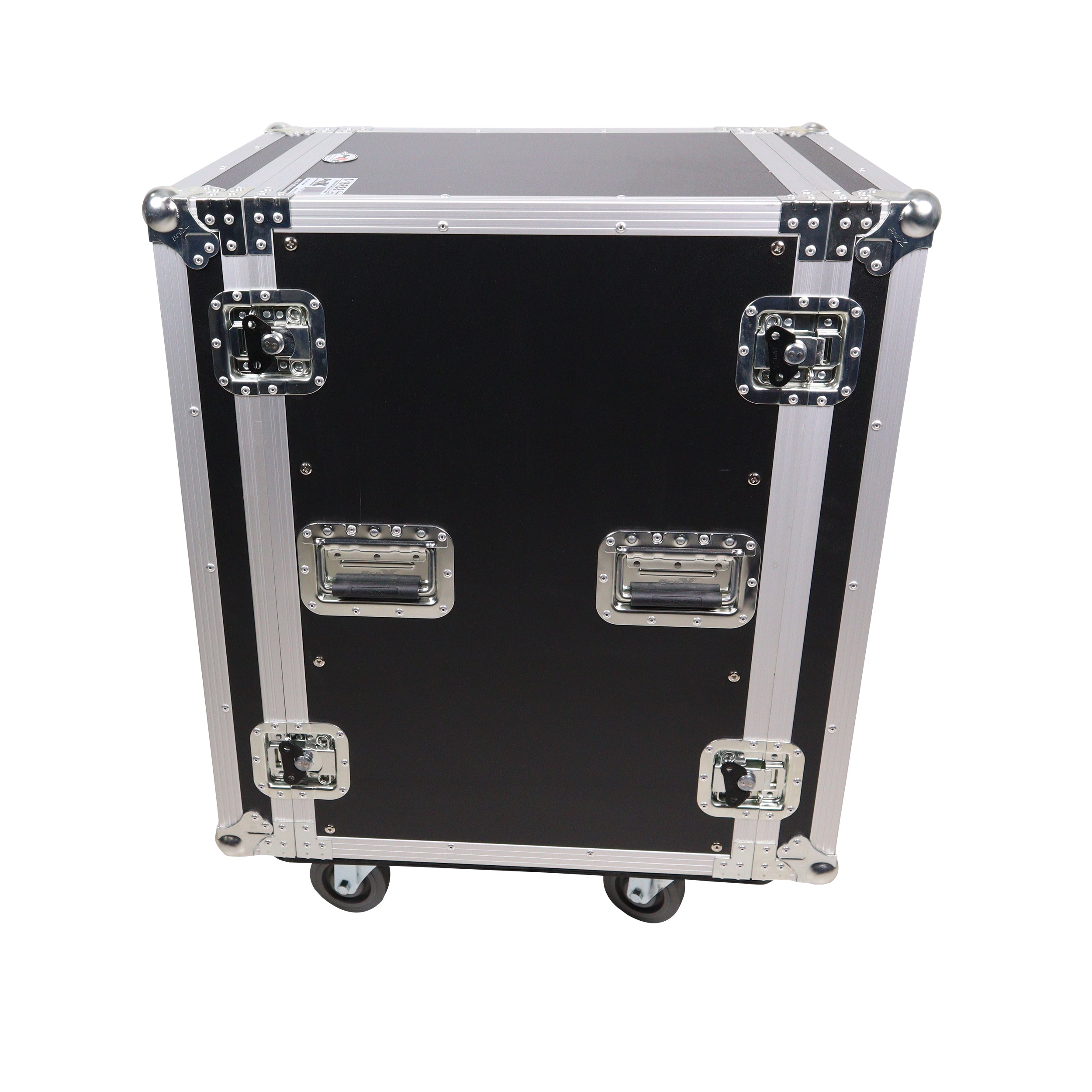 16U Vertical Amp Rack Mount Flight Case with Caster Wheels