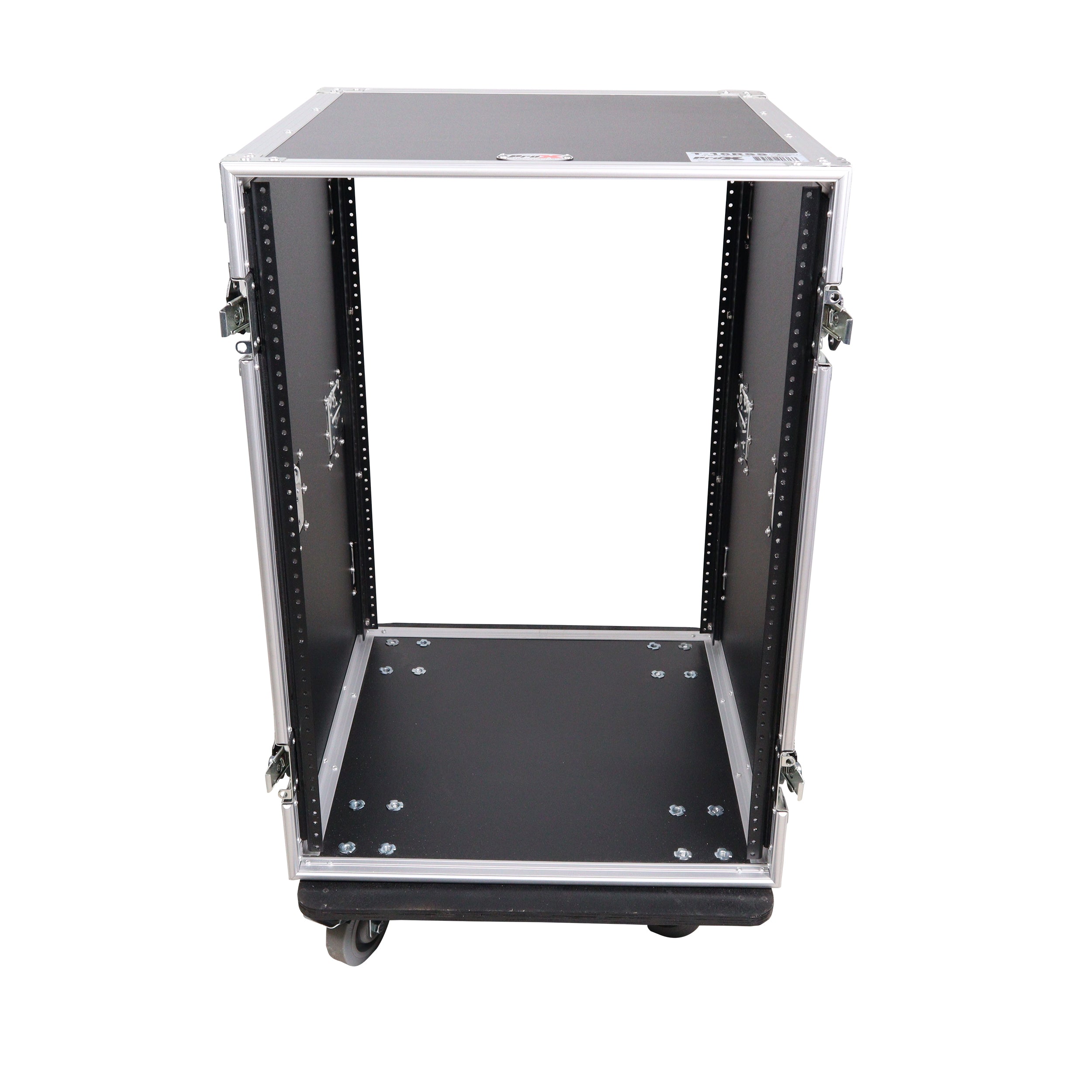 16U Vertical Amp Rack Mount Flight Case with Caster Wheels