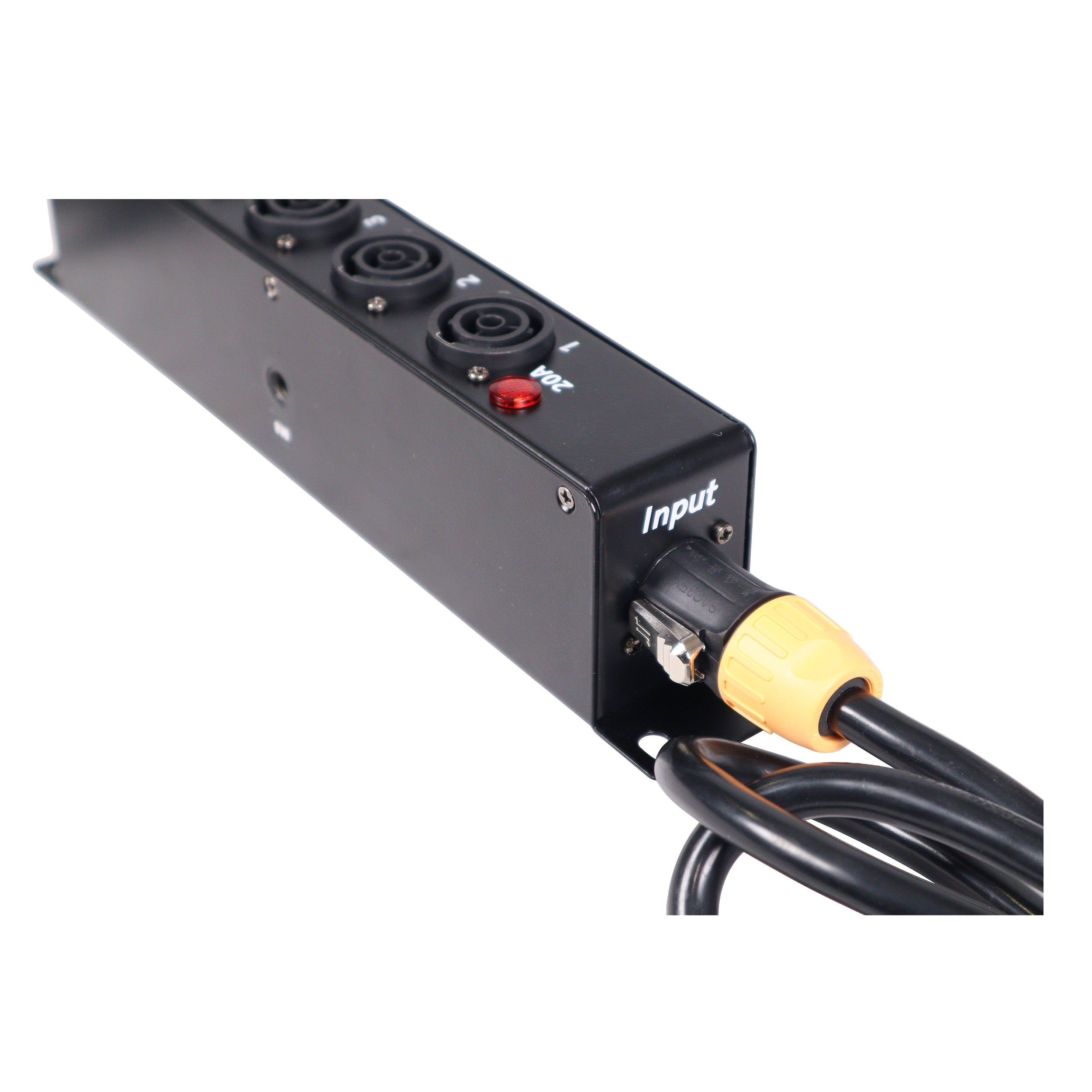 PowerCenter 4-way Power Splitter Box for True Power Connection Powers 5 Devices with Power Cord