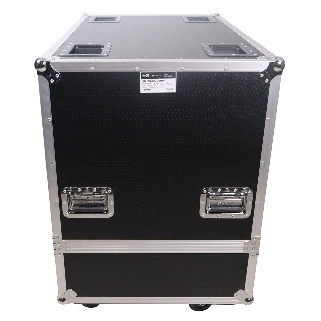 Universal Dual Speaker Flight Case Fits 2x JBL VRX918SP and more 30x20x24 in.