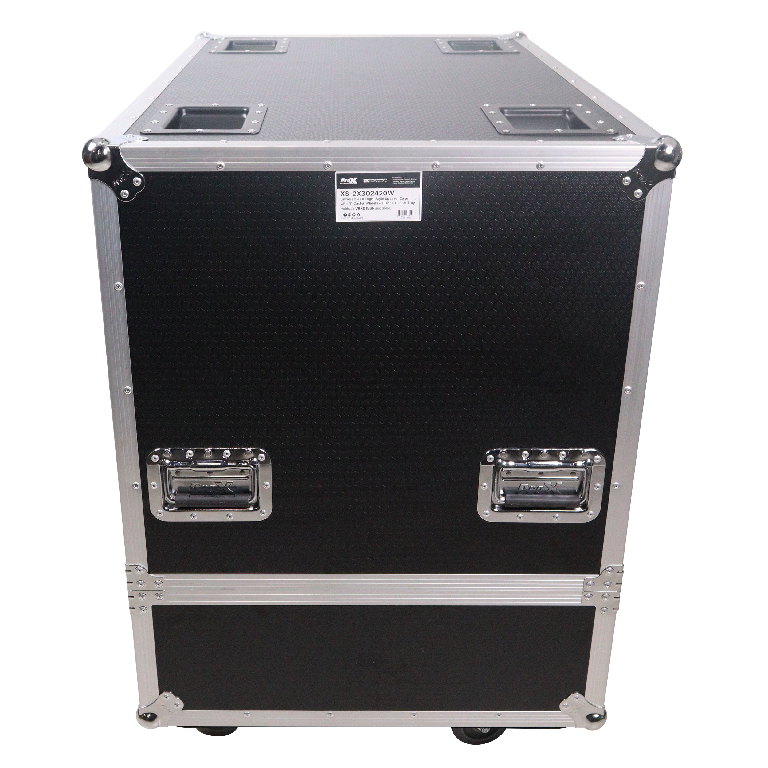 Universal Dual Speaker Flight Case Fits 2x JBL VRX918SP and more 30x20x24 in.