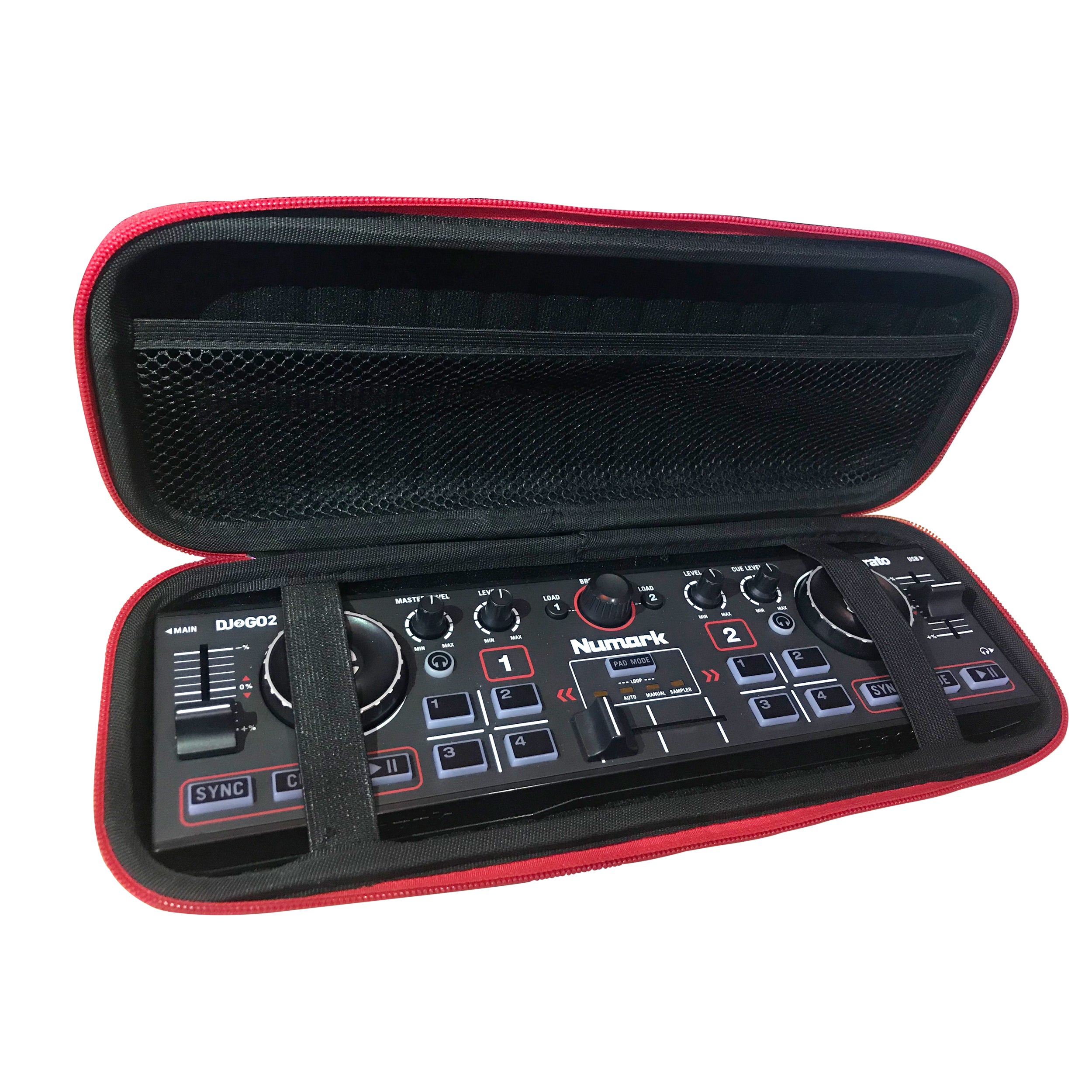 ZeroG Ultra Lightweight Hard Shell DJ Controller for fits Numark DJ2GO2 and Wireless Mic - Nano Size