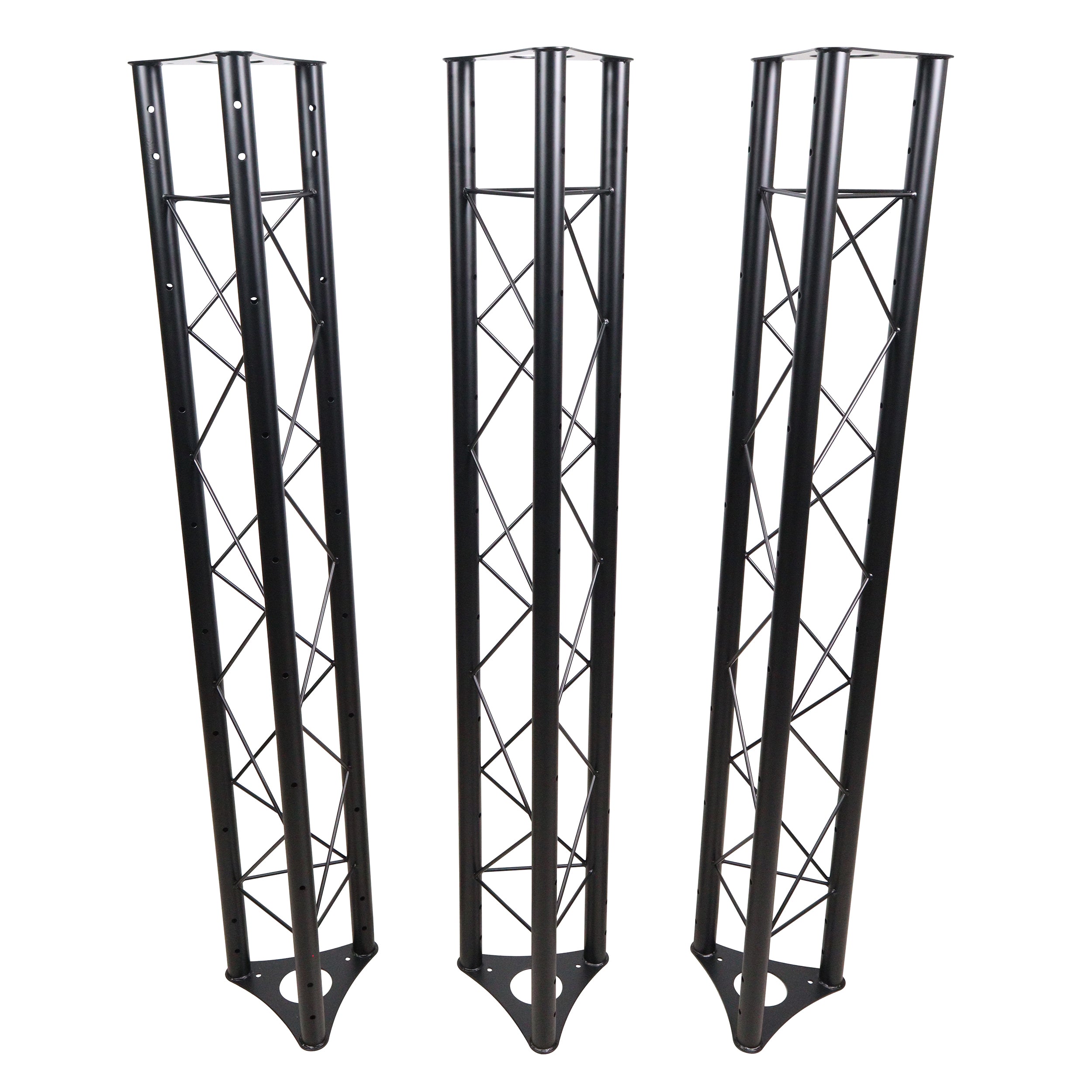 10-Feet Height Adjustable Portable Crank Lighting Stand System with included 2x T-Bars Triangle Truss for 5ft 10ft 15ft Width