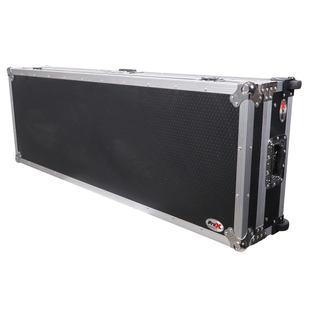 DJ Coffin Flight Case for (2) 1200 Style Turntables 10-inch 12-inch Mixers with Sliding Laptop Shelf and