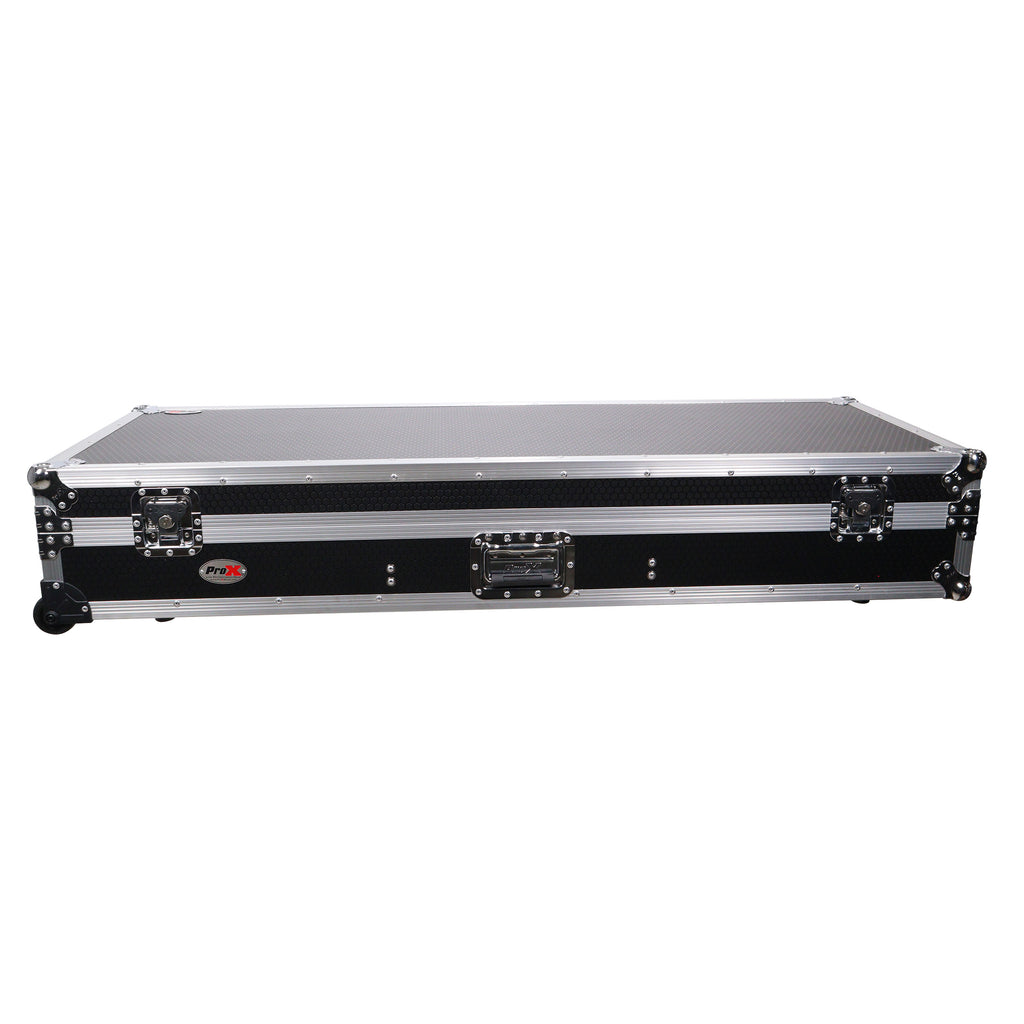DJ Coffin Flight Case for (2) 1200 Style Turntables 10-inch 12-inch Mixers with Sliding Laptop Shelf and