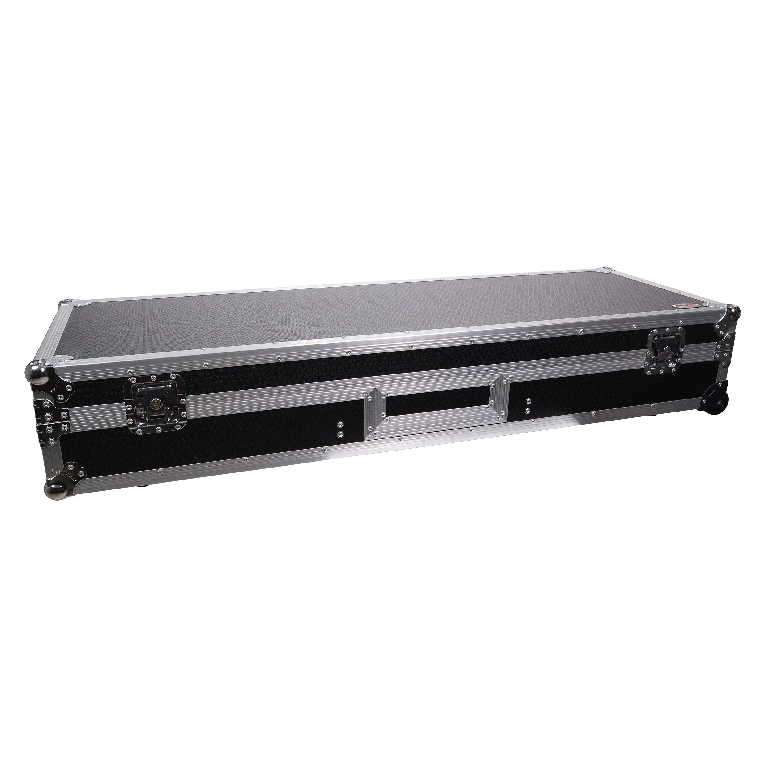 DJ Coffin Flight Case for (2) 1200 Style Turntables 10-inch 12-inch Mixers with Sliding Laptop Shelf and