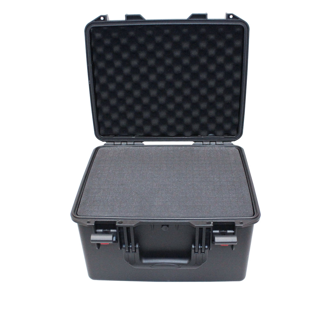 UltronX SMALL Water Air sealed ABS Molded Portable Storage Case for Audio Camera Tactical includes cut pluck foam - 17x13x9 in.