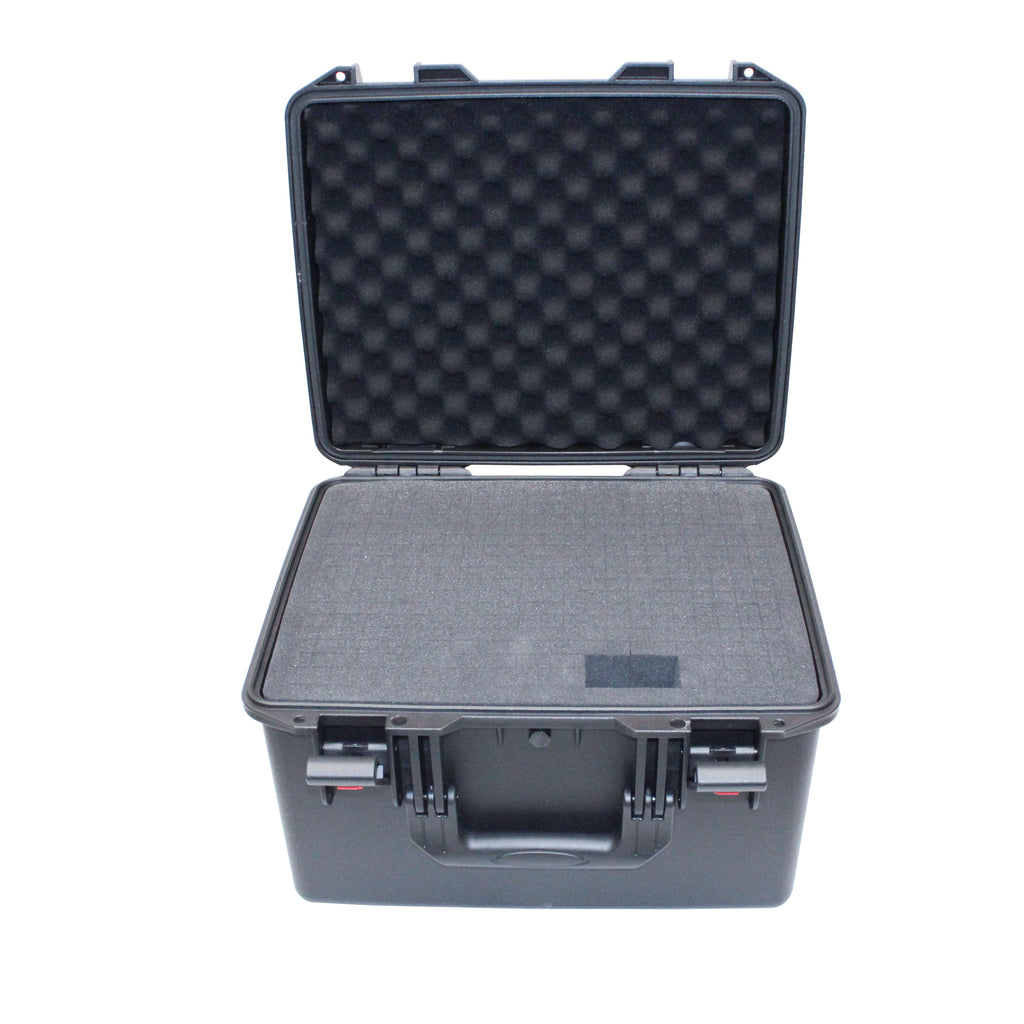 UltronX SMALL Water Air sealed ABS Molded Portable Storage Case for Audio Camera Tactical includes cut pluck foam - 17x13x9 in.