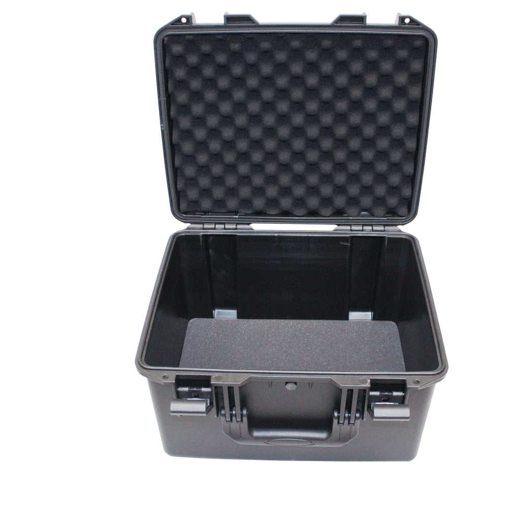UltronX SMALL Water Air sealed ABS Molded Portable Storage Case for Audio Camera Tactical includes cut pluck foam - 17x13x9 in.