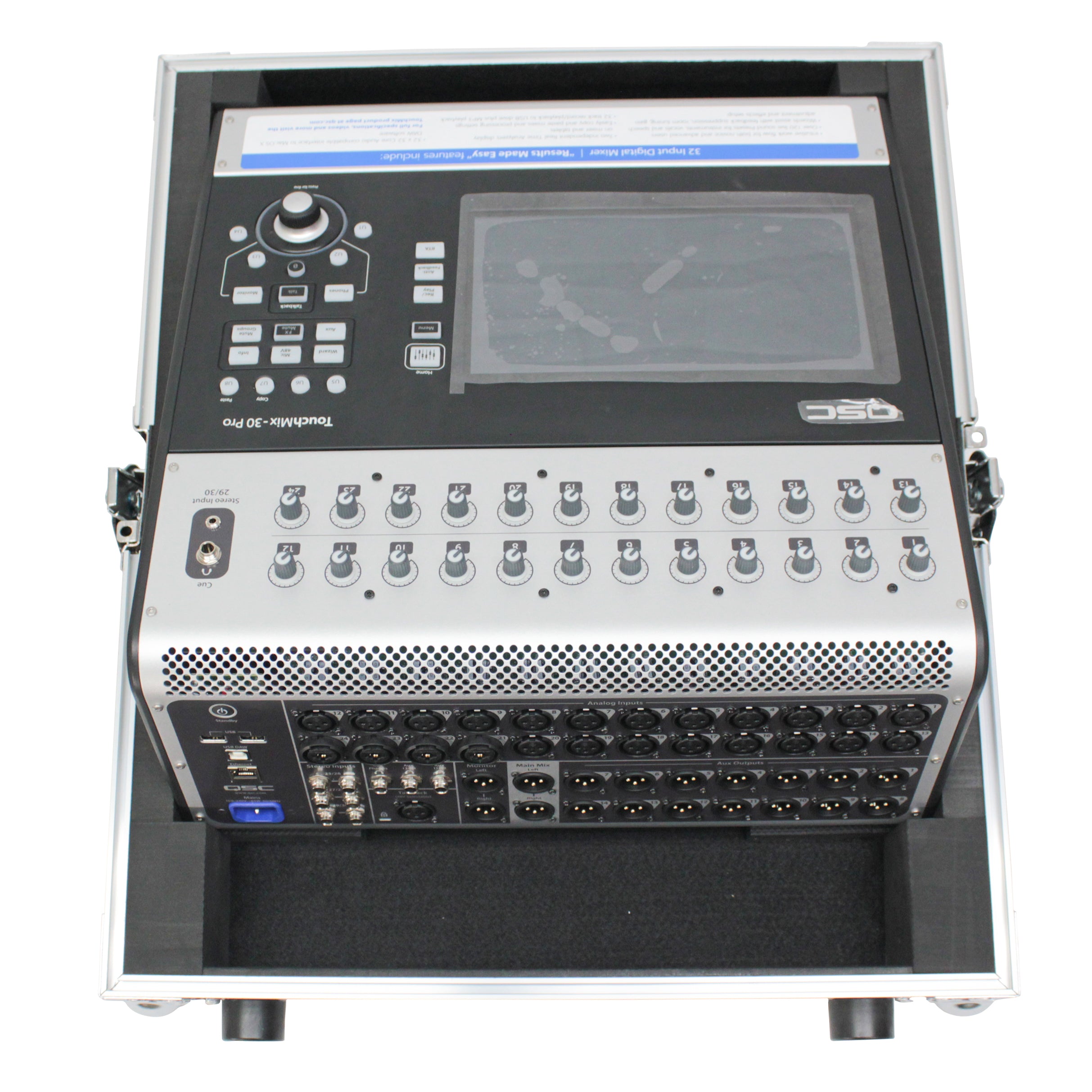 ATA Digital Audio Mixer Flight Case for QSC TOUCHMIX 30 Console
