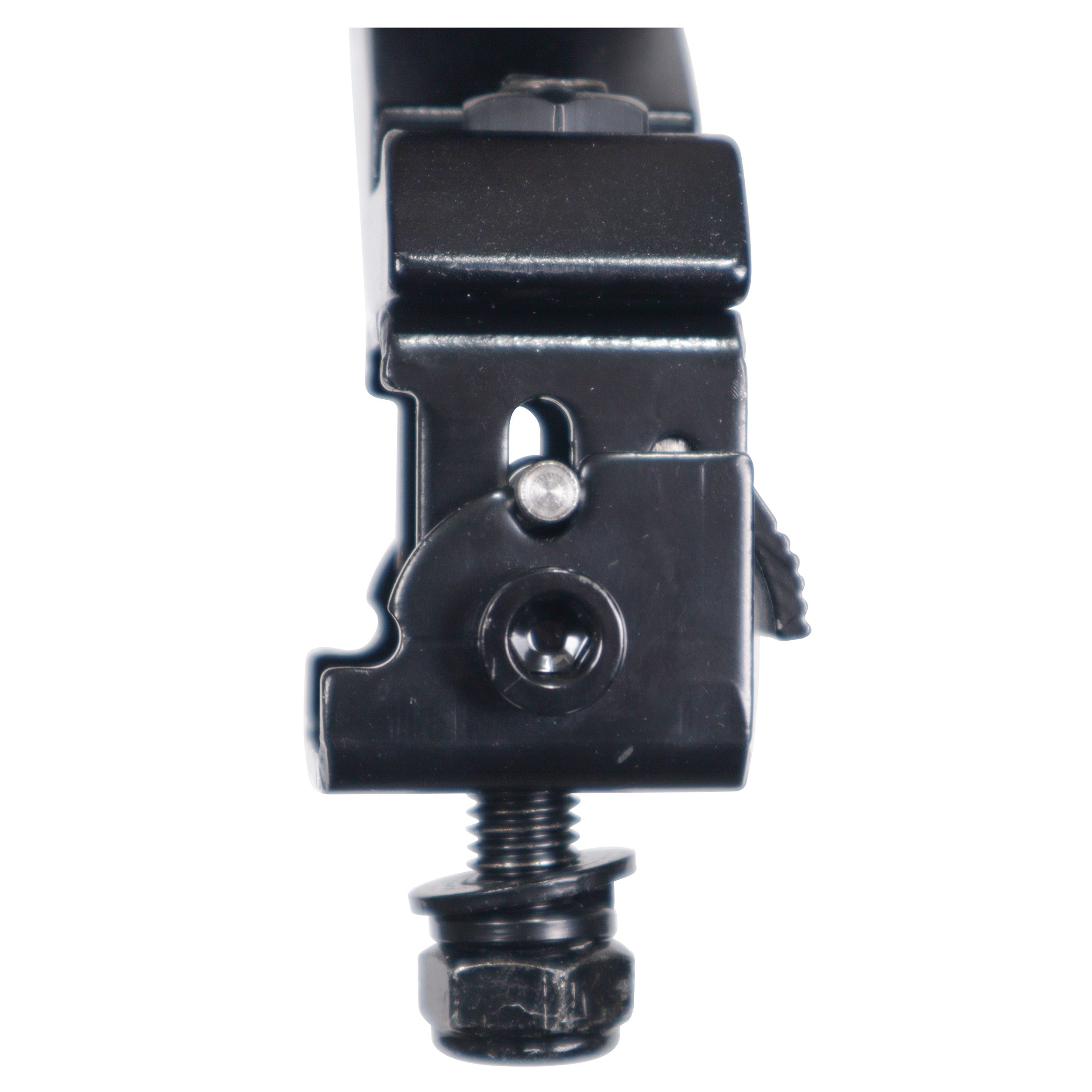 Set of (4) Quick 90º Folding Moving Head Clamp Adapters with T-C12 Truss Clamp 2 in. Diameter Black Finish - Max Load: 330 lbs