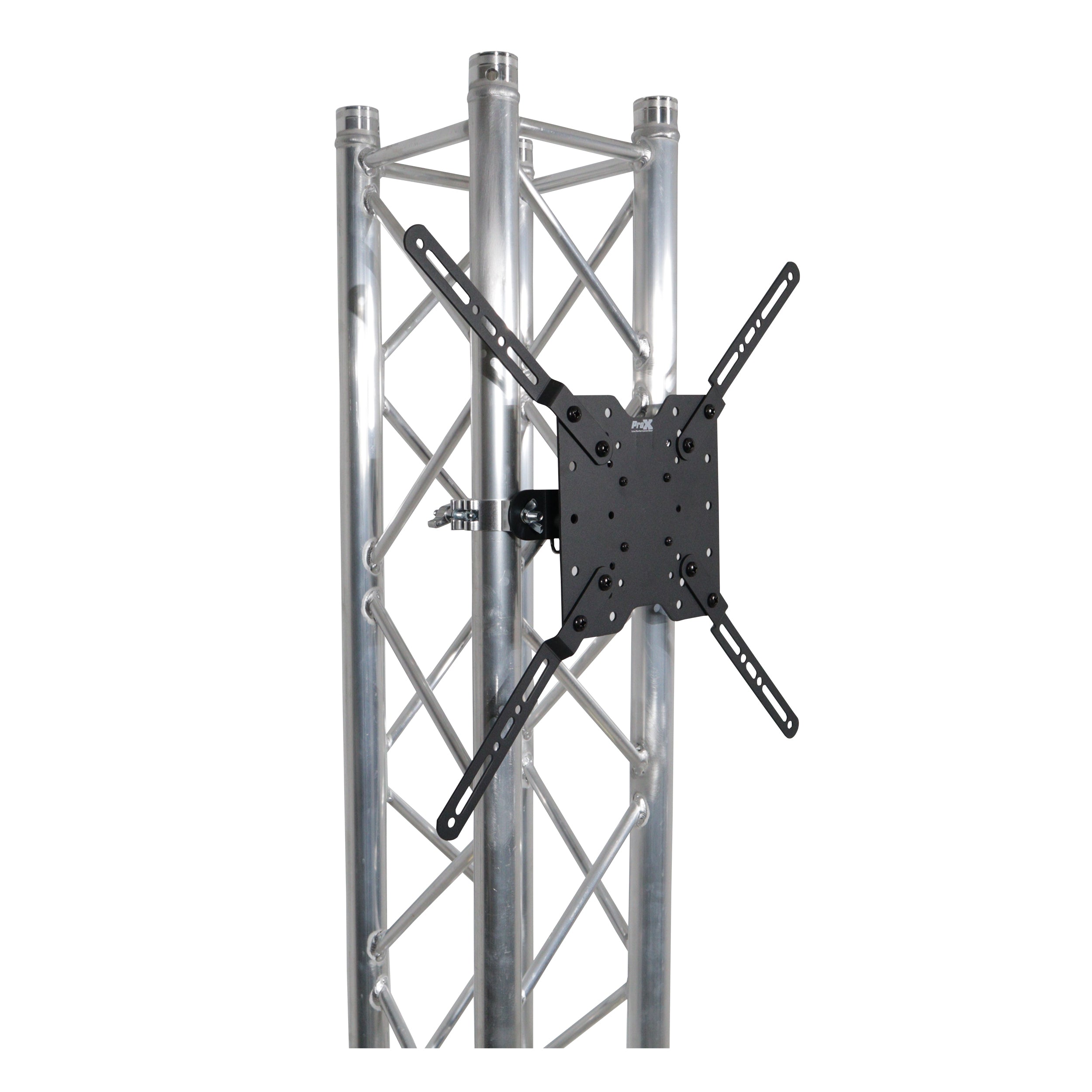 Totem Package - 2 meter 6.56 Ft with 24x30" Base Plate on wheels and TV Braket hold up to 80" TV