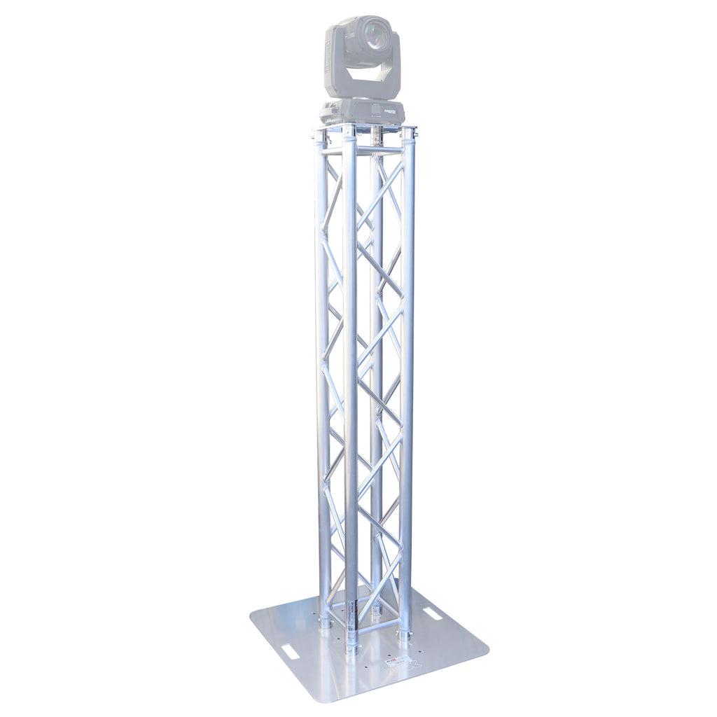 K-Truss 6.56 Lightweight Square Truss Totem Full Package Includes White Scrim, Top Plate and Base Plate