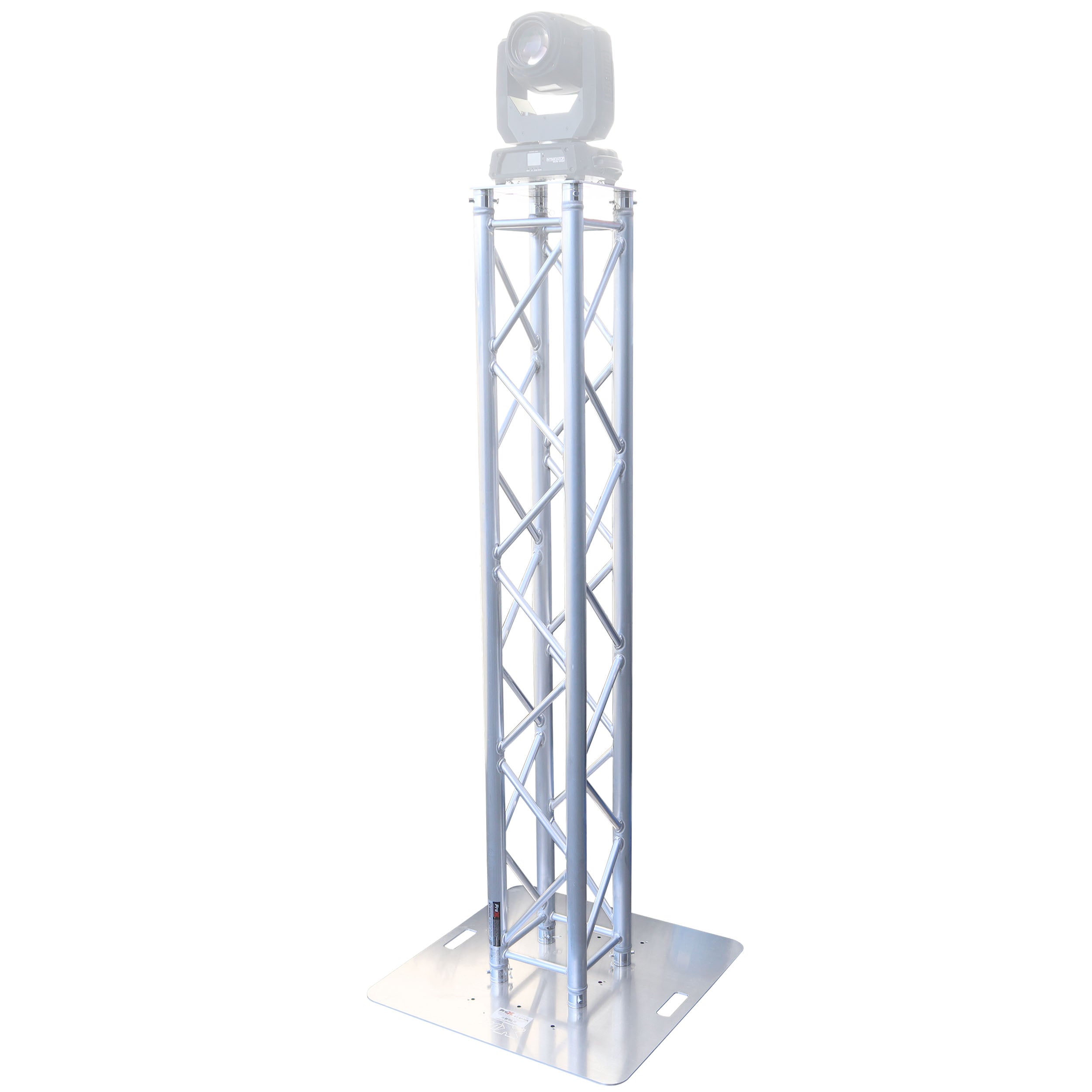 K-Truss 6.56 Lightweight Square Truss Totem Full Package Includes White Scrim, Top Plate and Base Plate