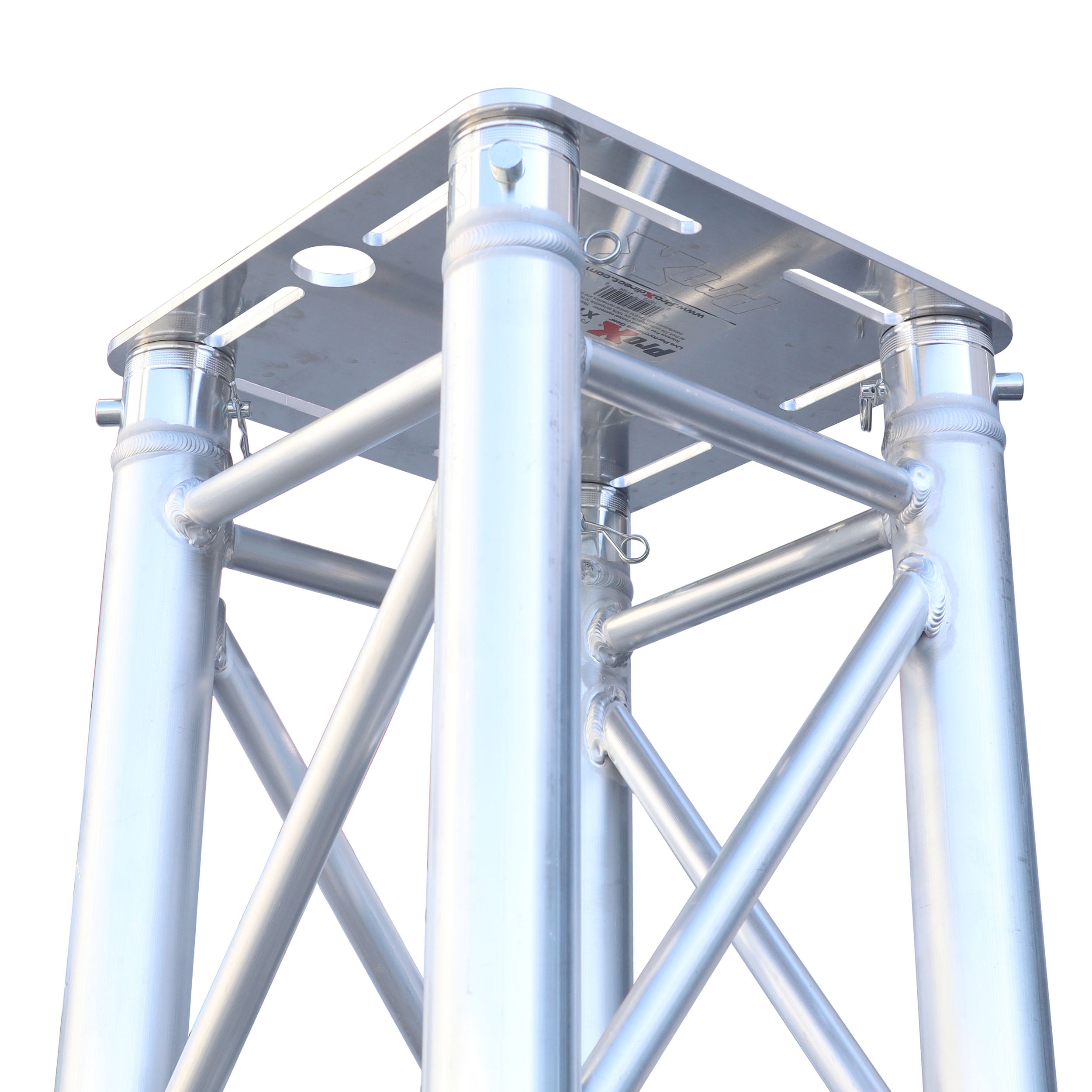 K-Truss 6.56 Lightweight Square Truss Totem Full Package Includes White Scrim, Top Plate and Base Plate