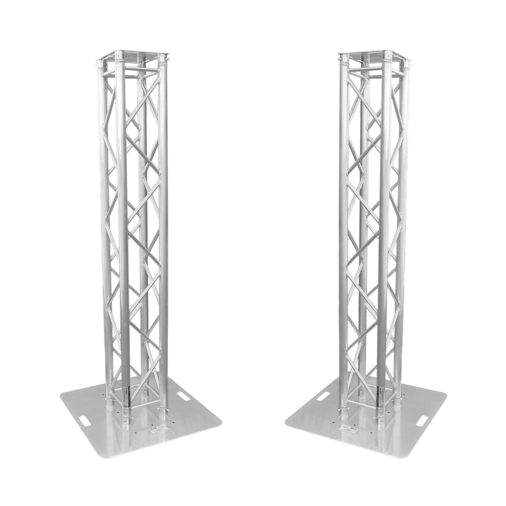 K-Truss 6.56 Lightweight Square Truss Totem Full Package Includes White Scrim, Top Plate and Base Plate